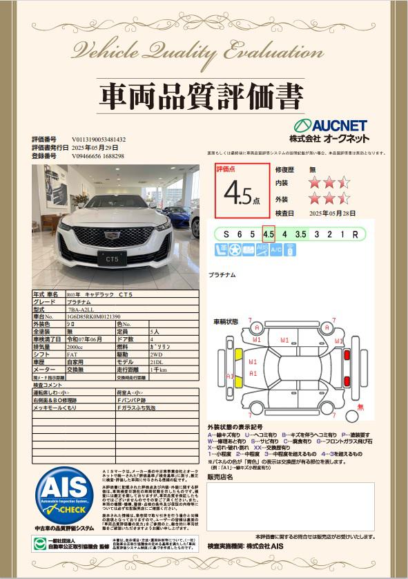 品質評価書