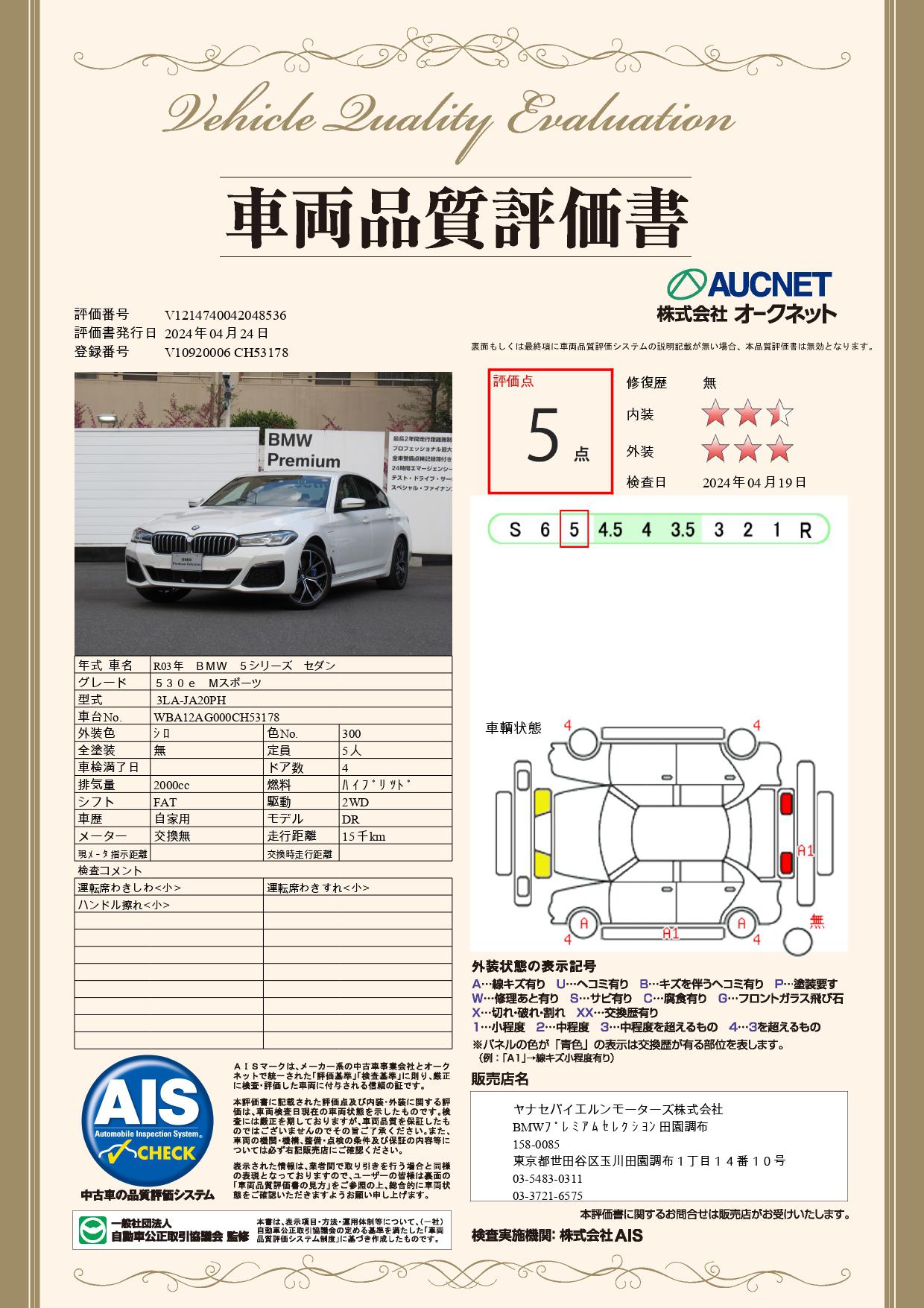 品質評価書