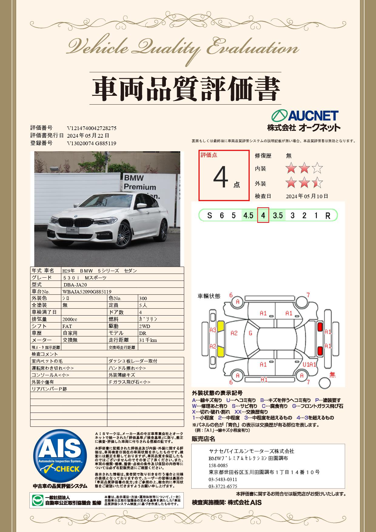 品質評価書