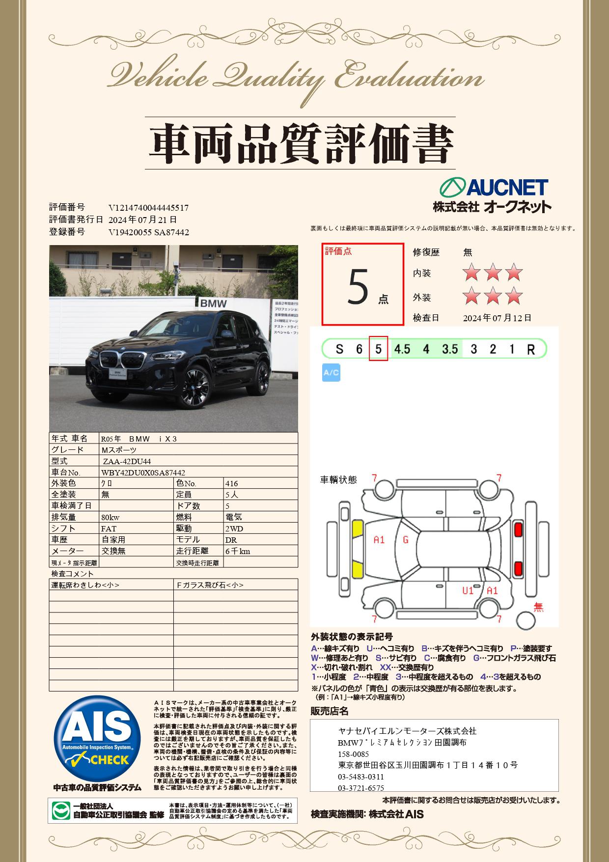 品質評価書