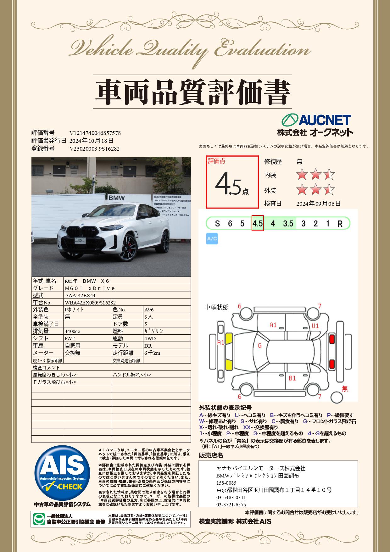 品質評価書