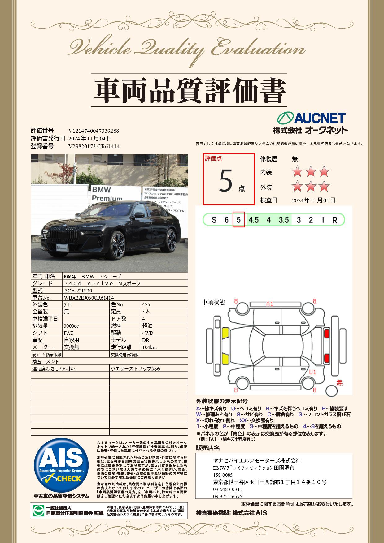 品質評価書