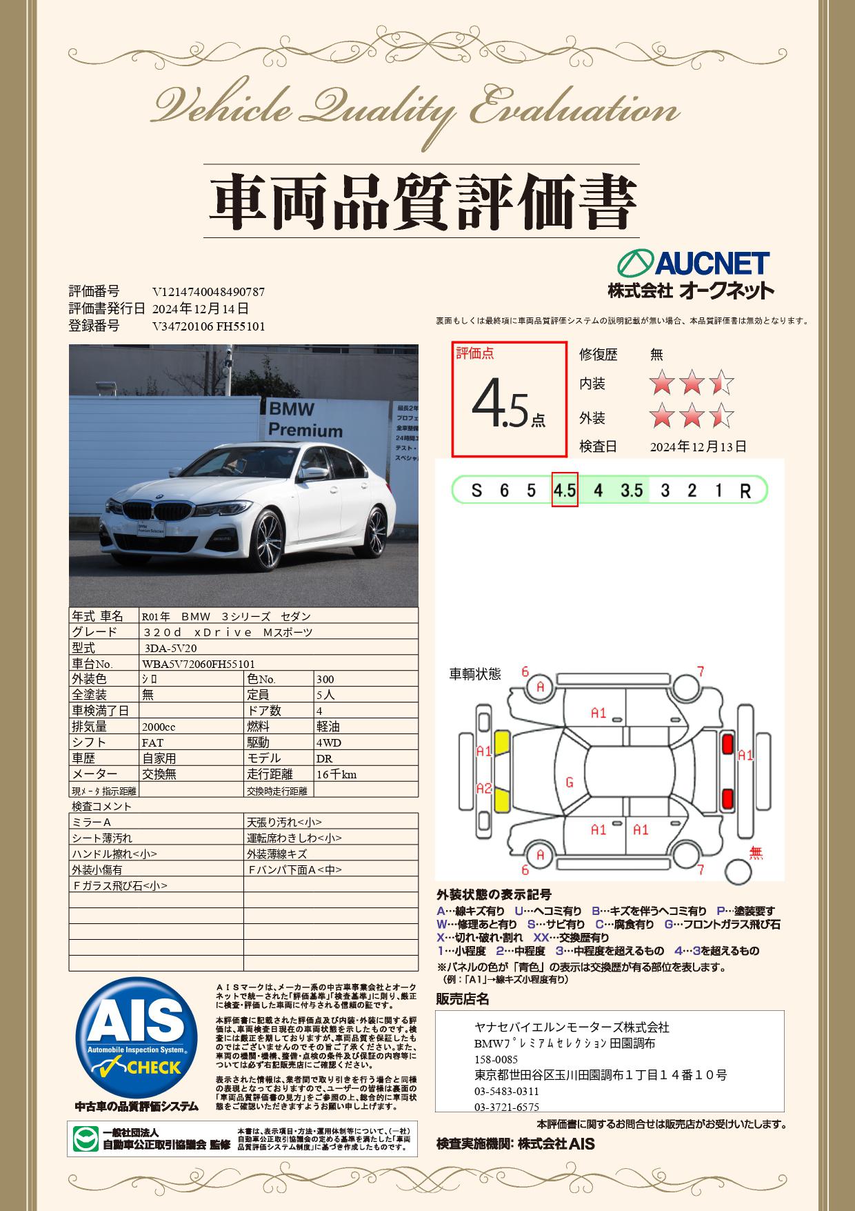 品質評価書