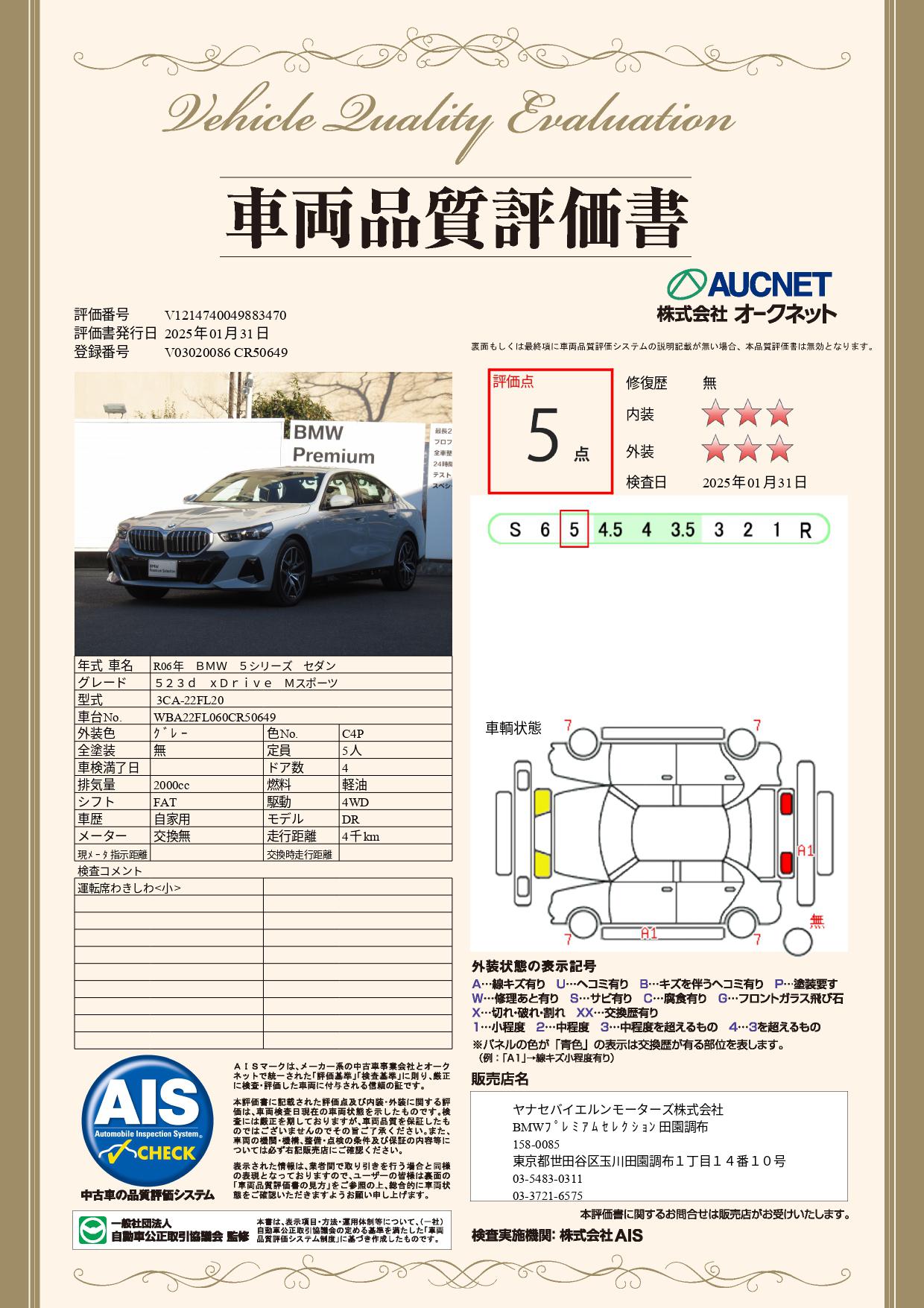 品質評価書