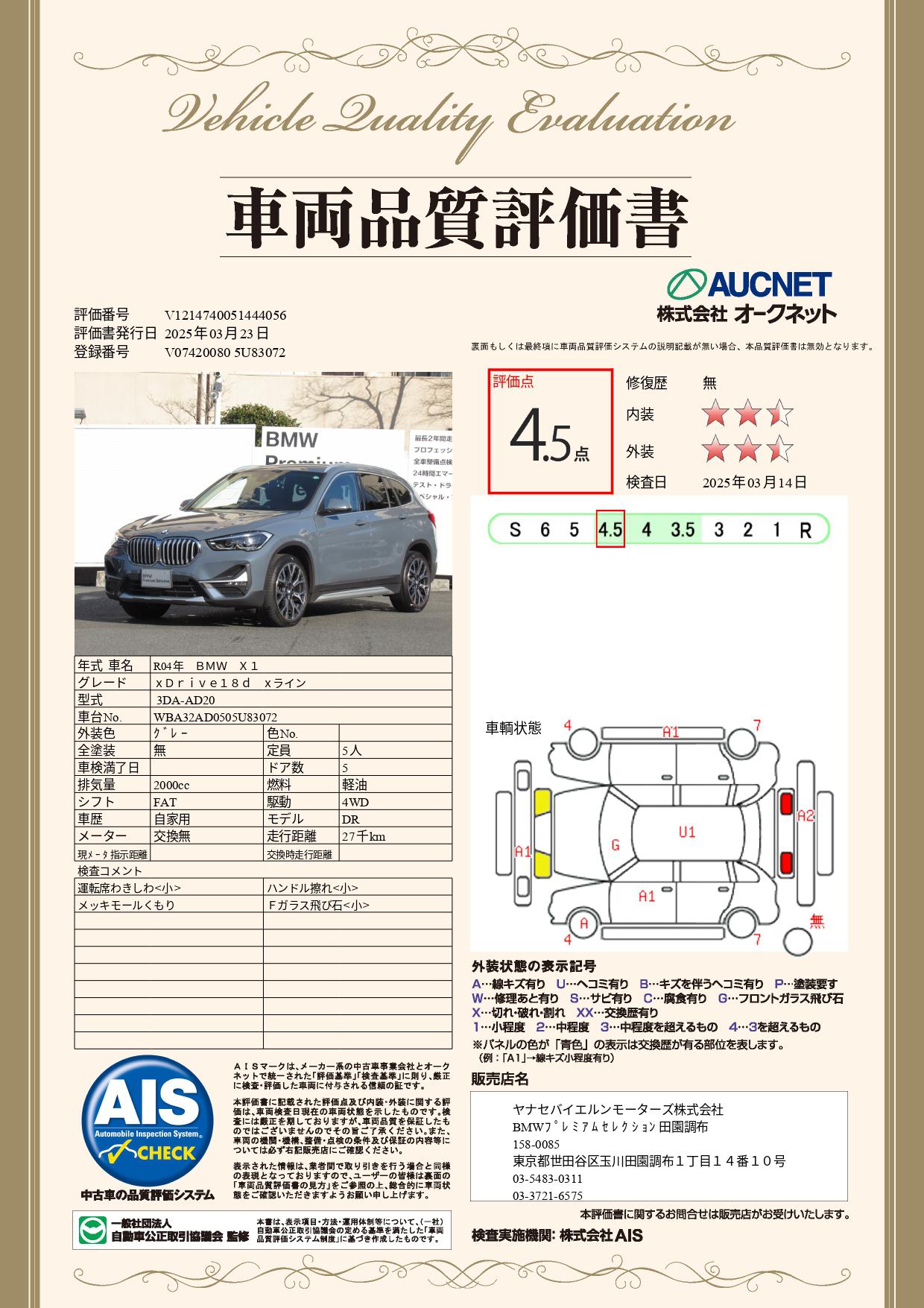 品質評価書