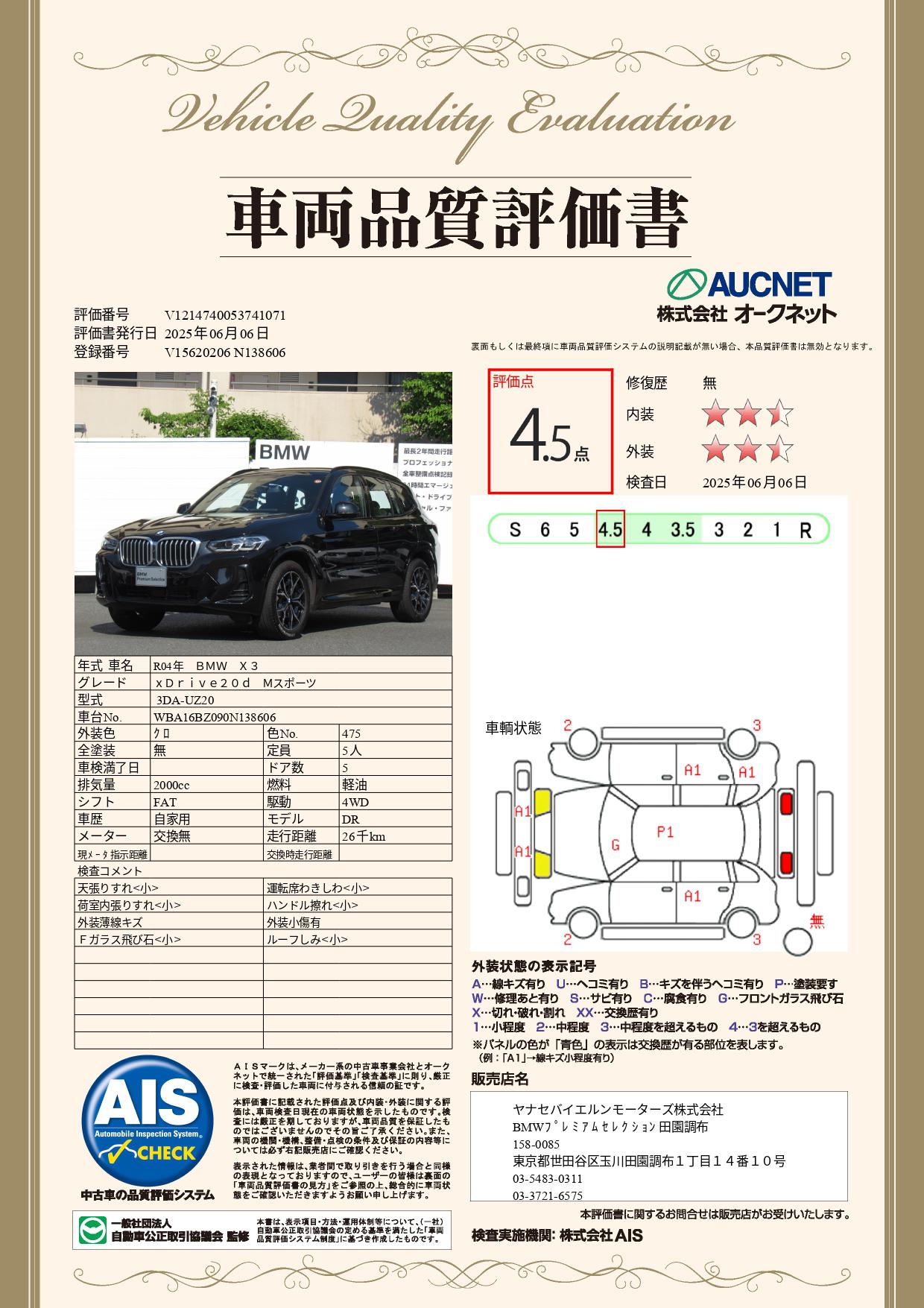 品質評価書