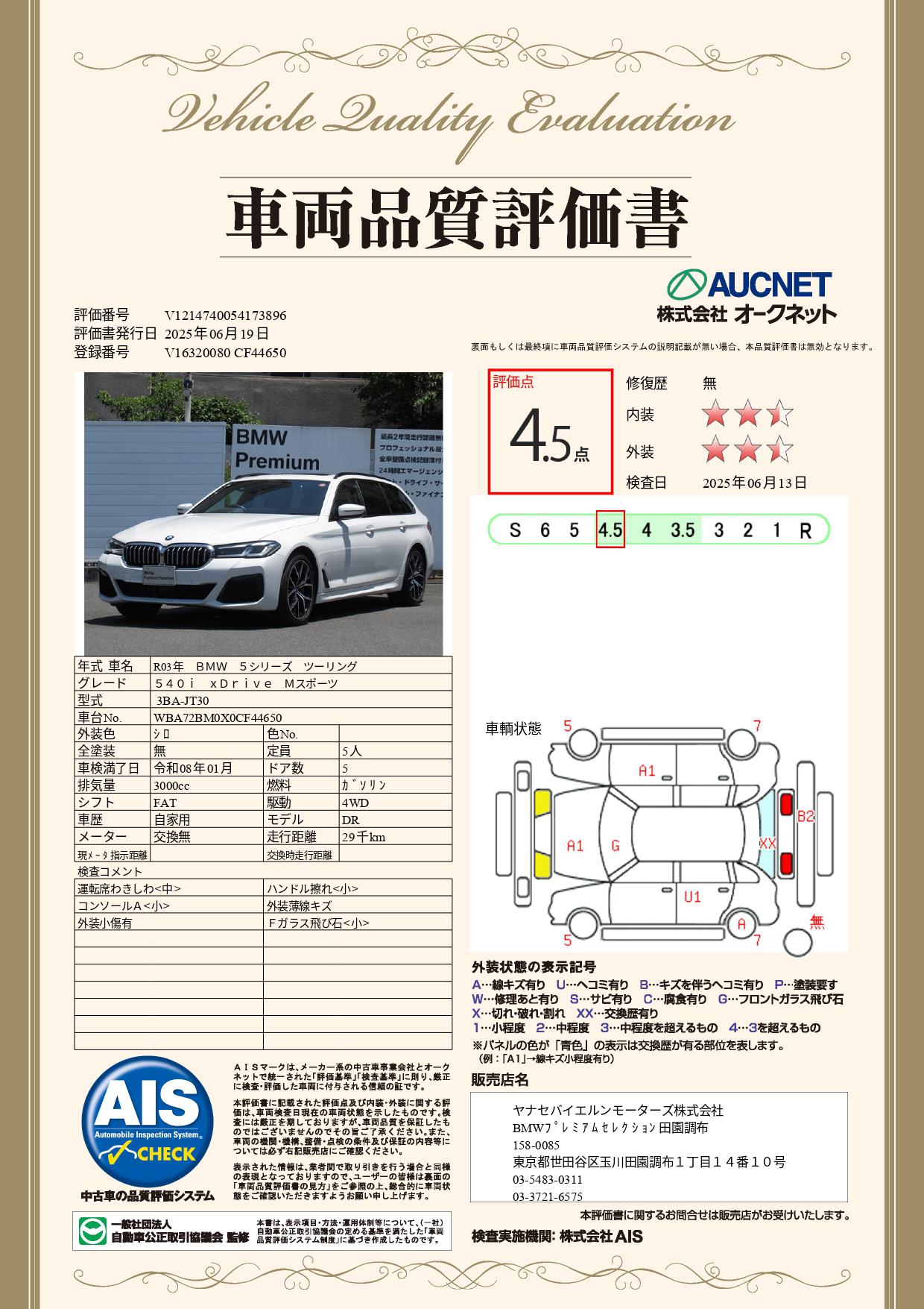 品質評価書