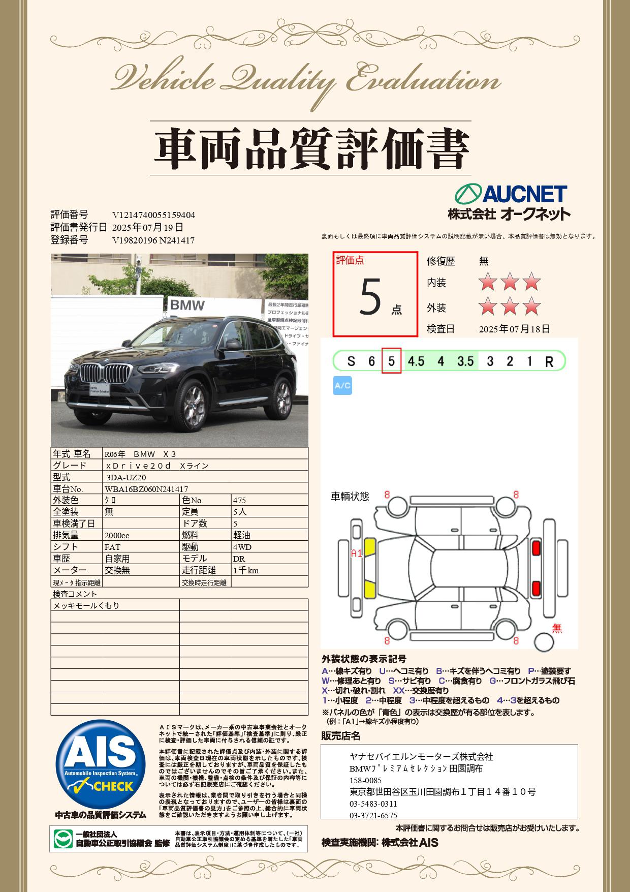 品質評価書
