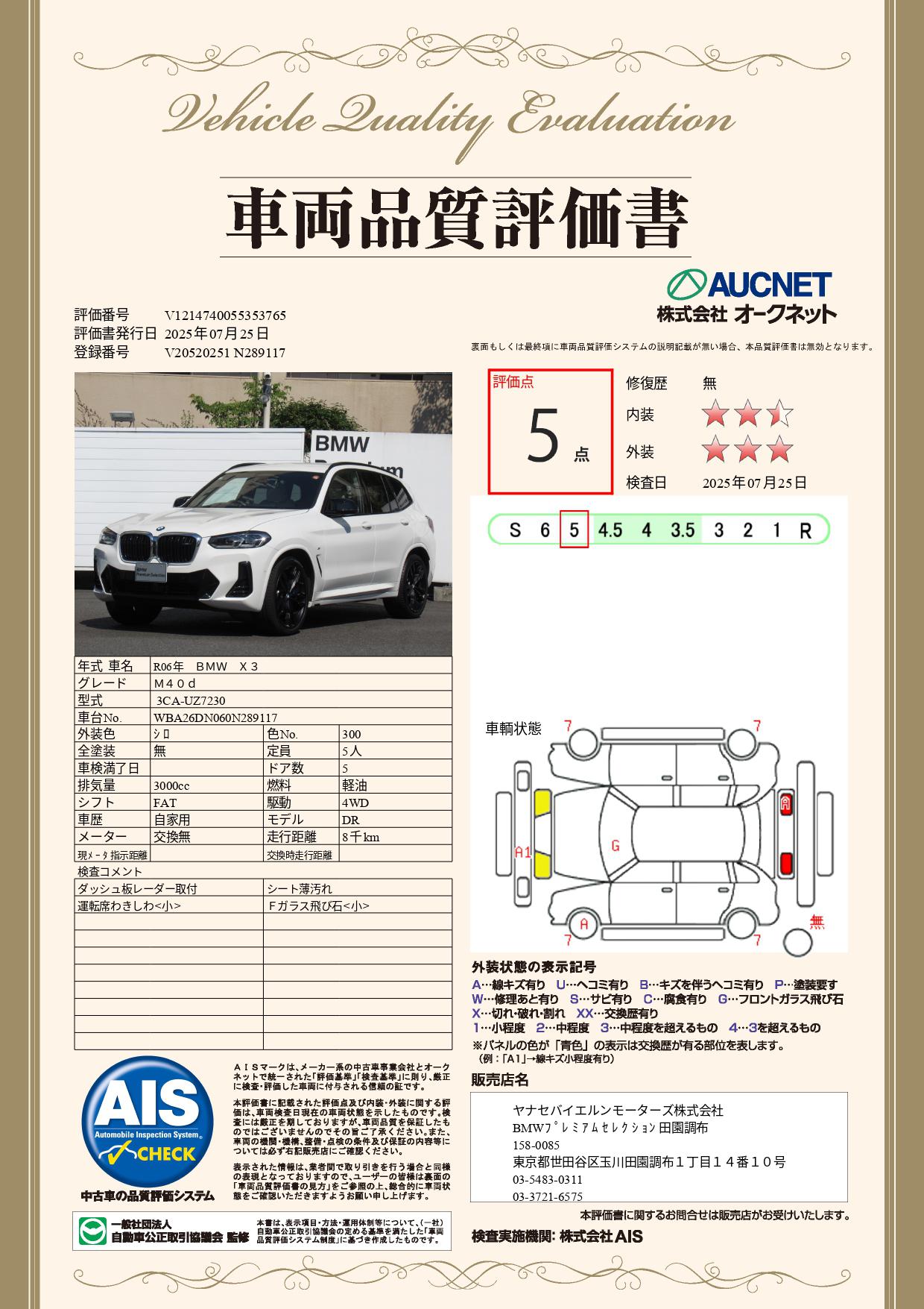 品質評価書