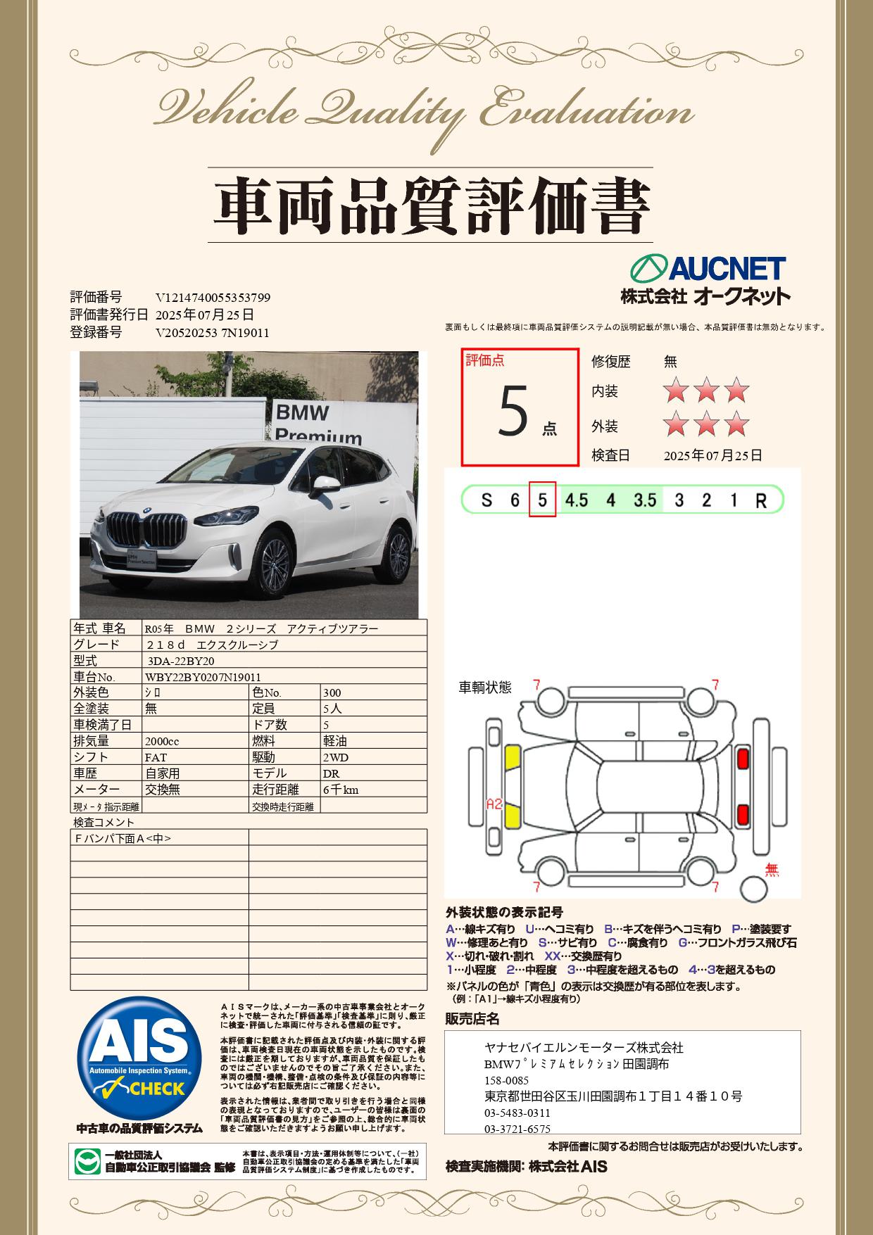 品質評価書