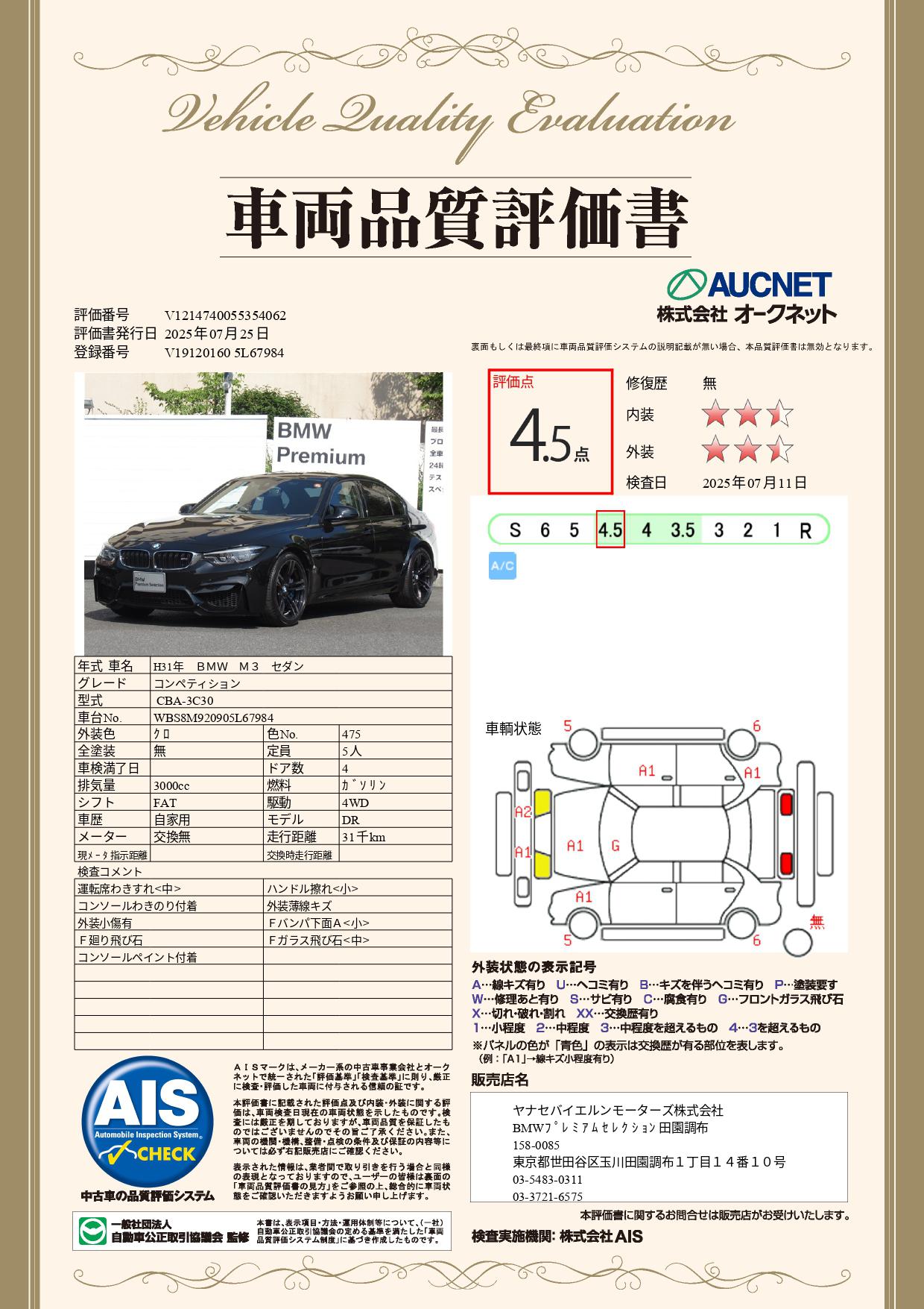 品質評価書
