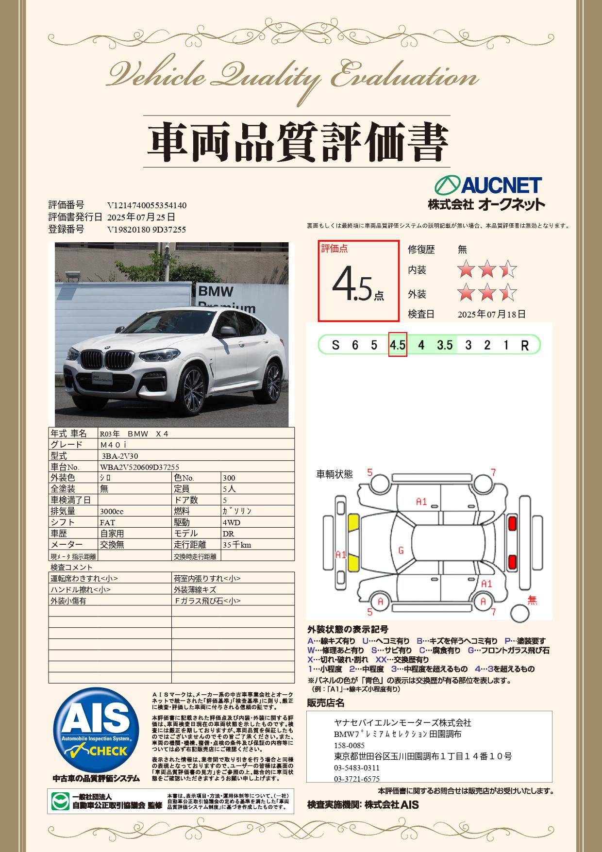 品質評価書