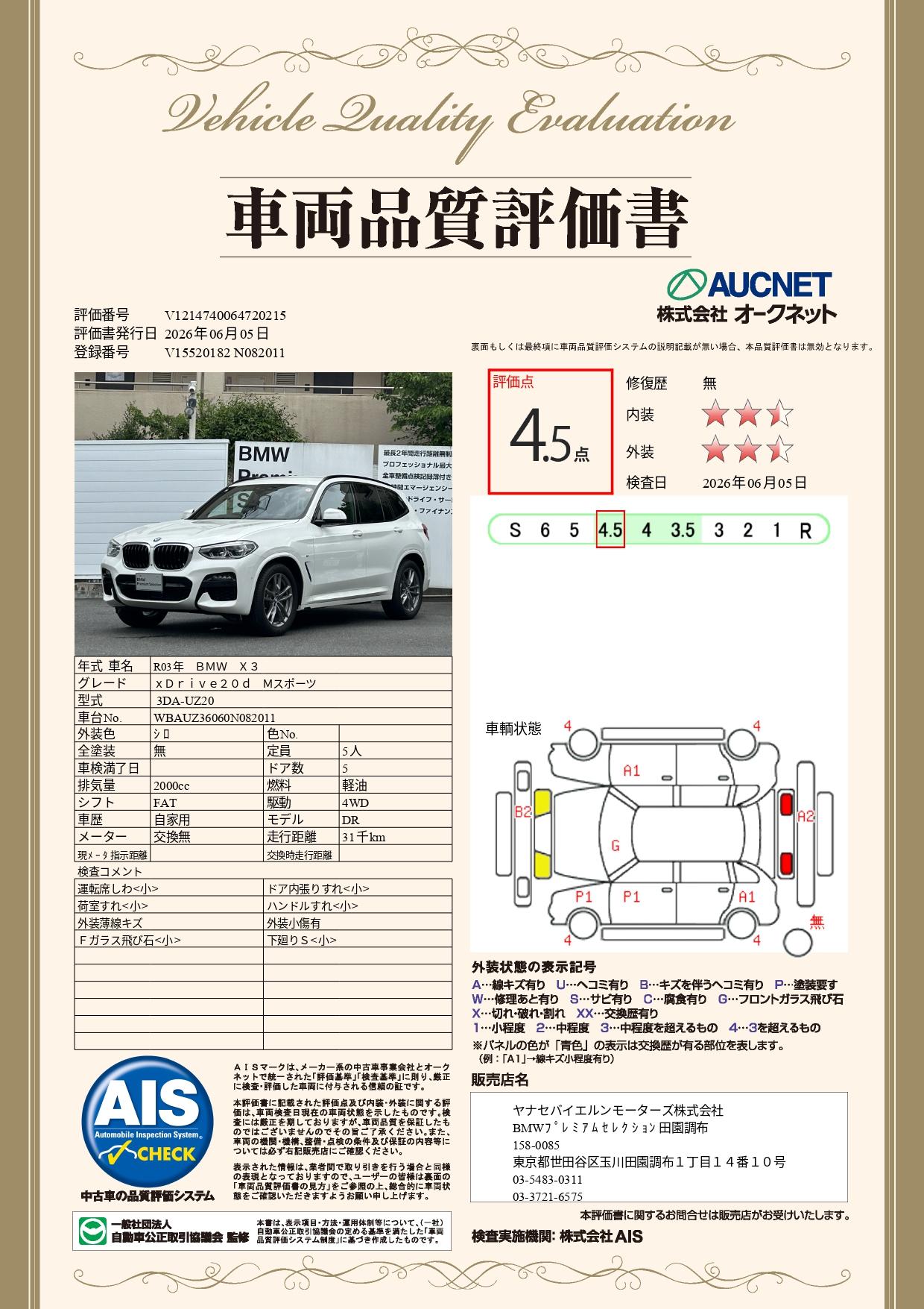 品質評価書