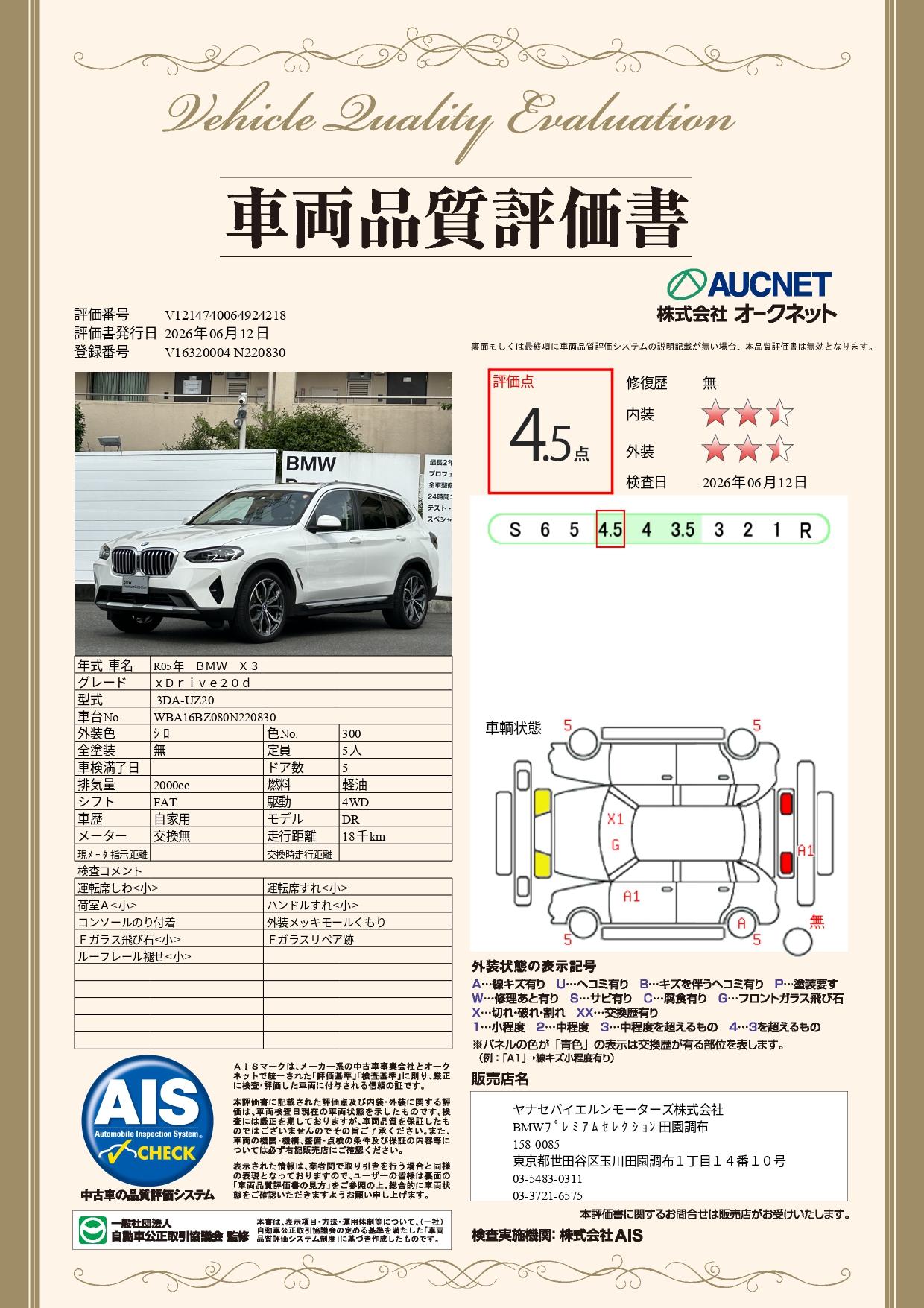 品質評価書