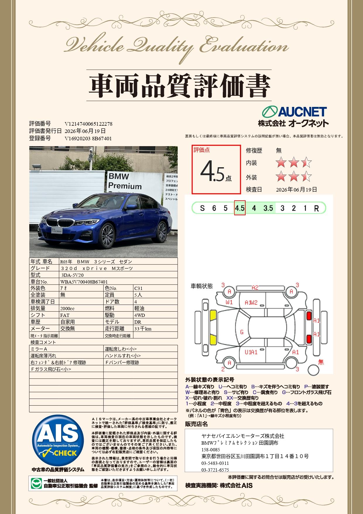 品質評価書