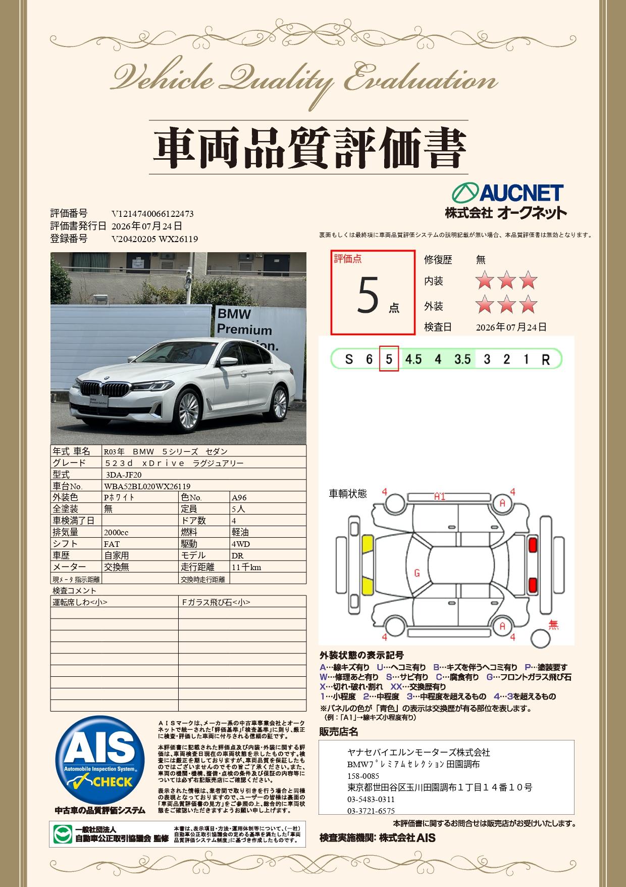 品質評価書