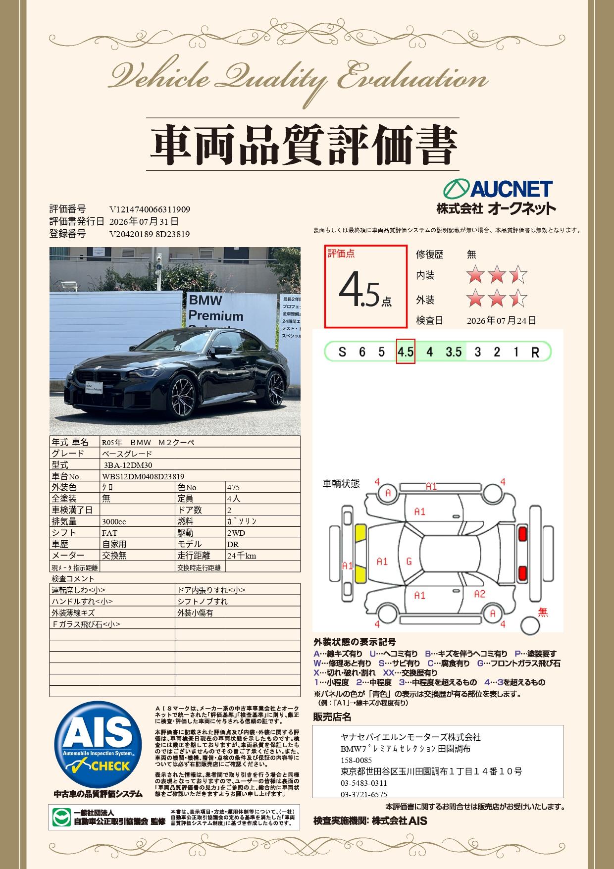 品質評価書