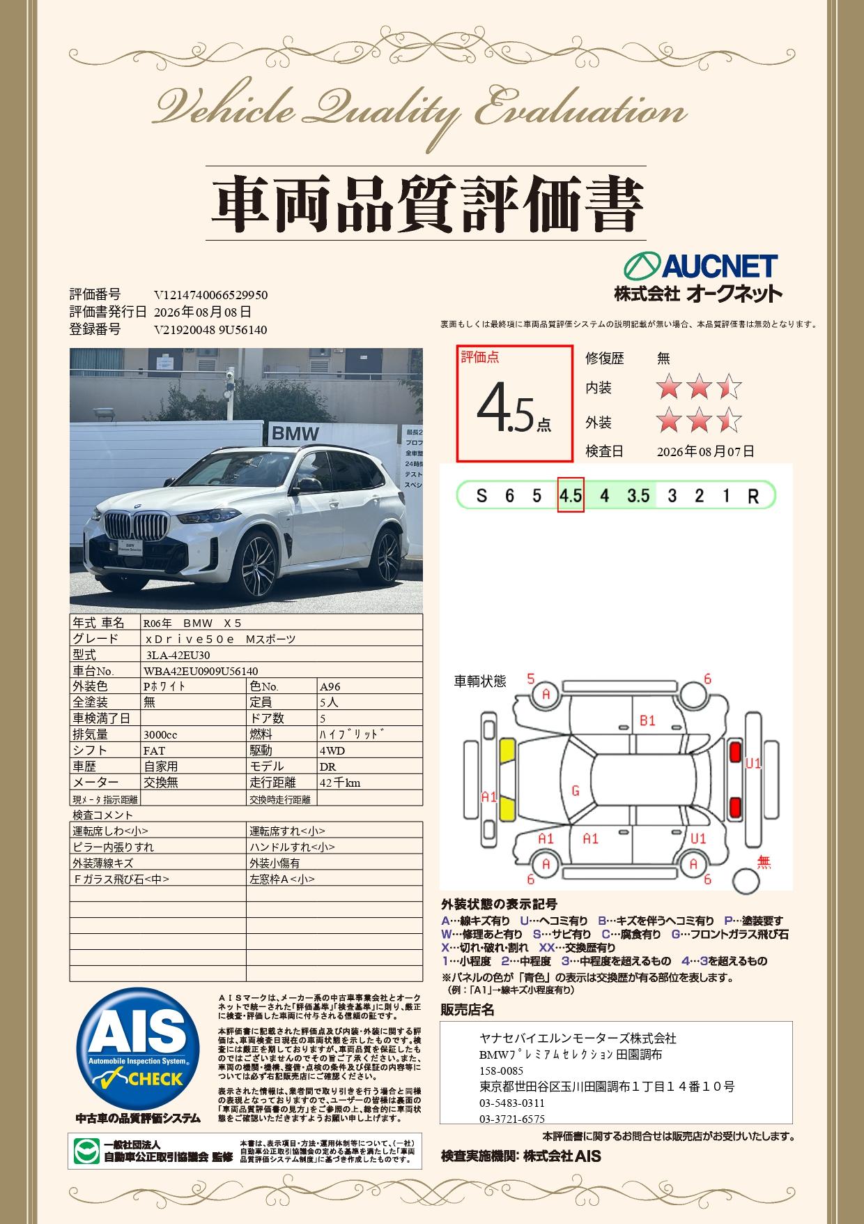 品質評価書