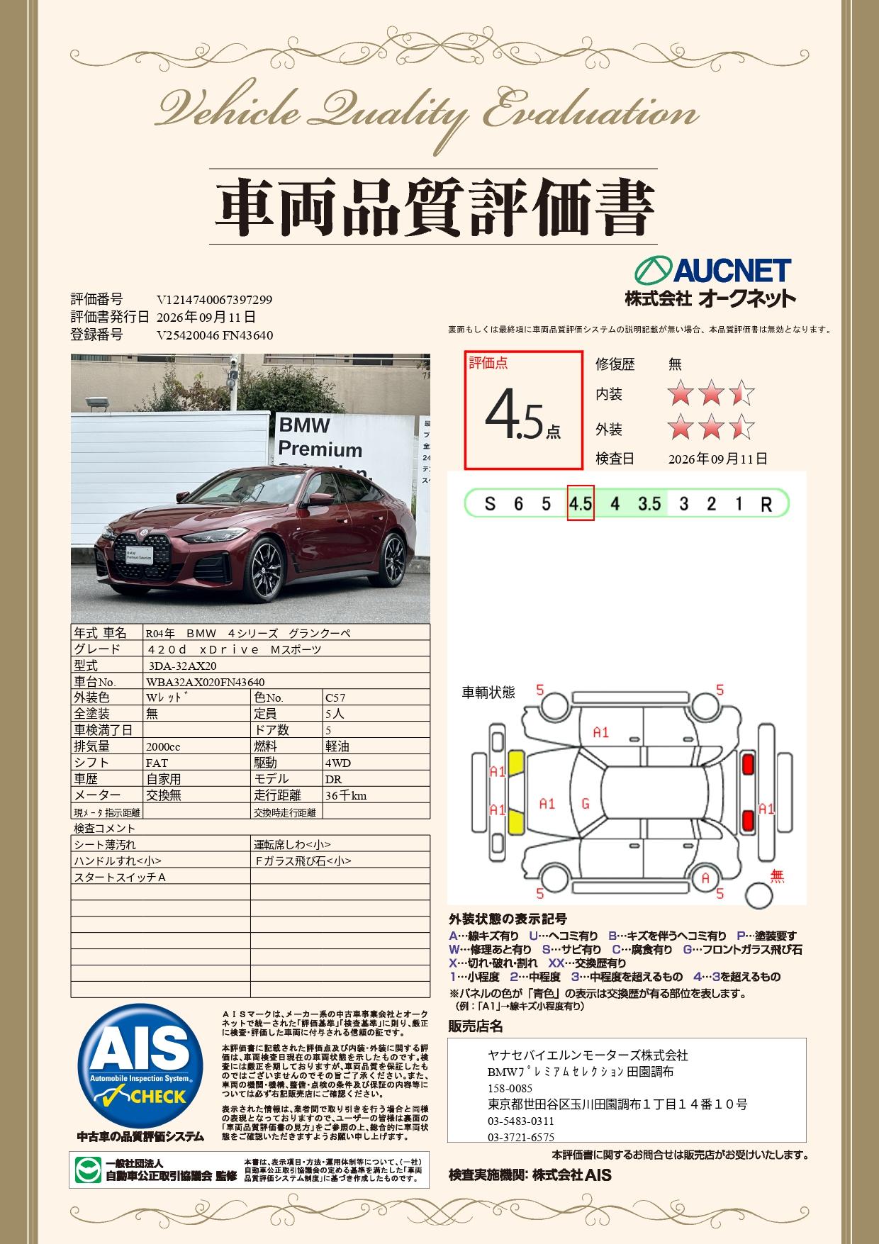 品質評価書