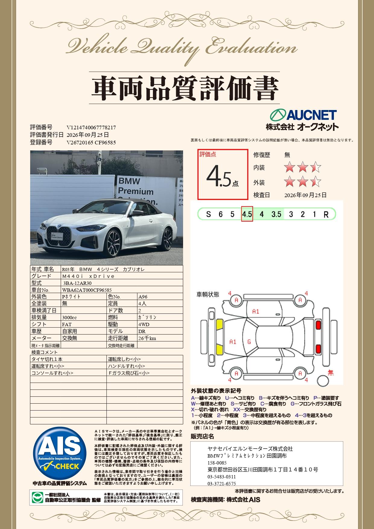 品質評価書