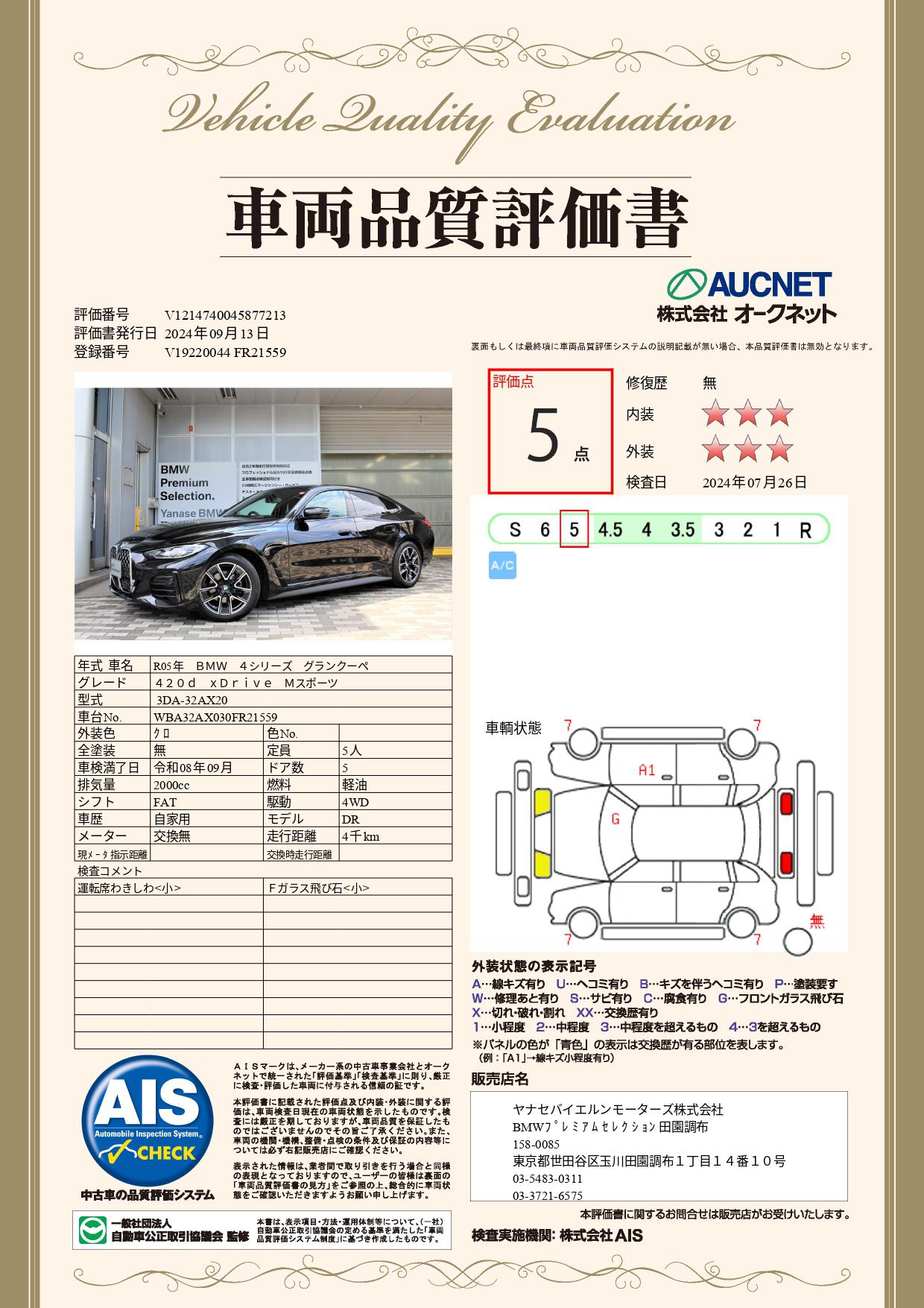 品質評価書