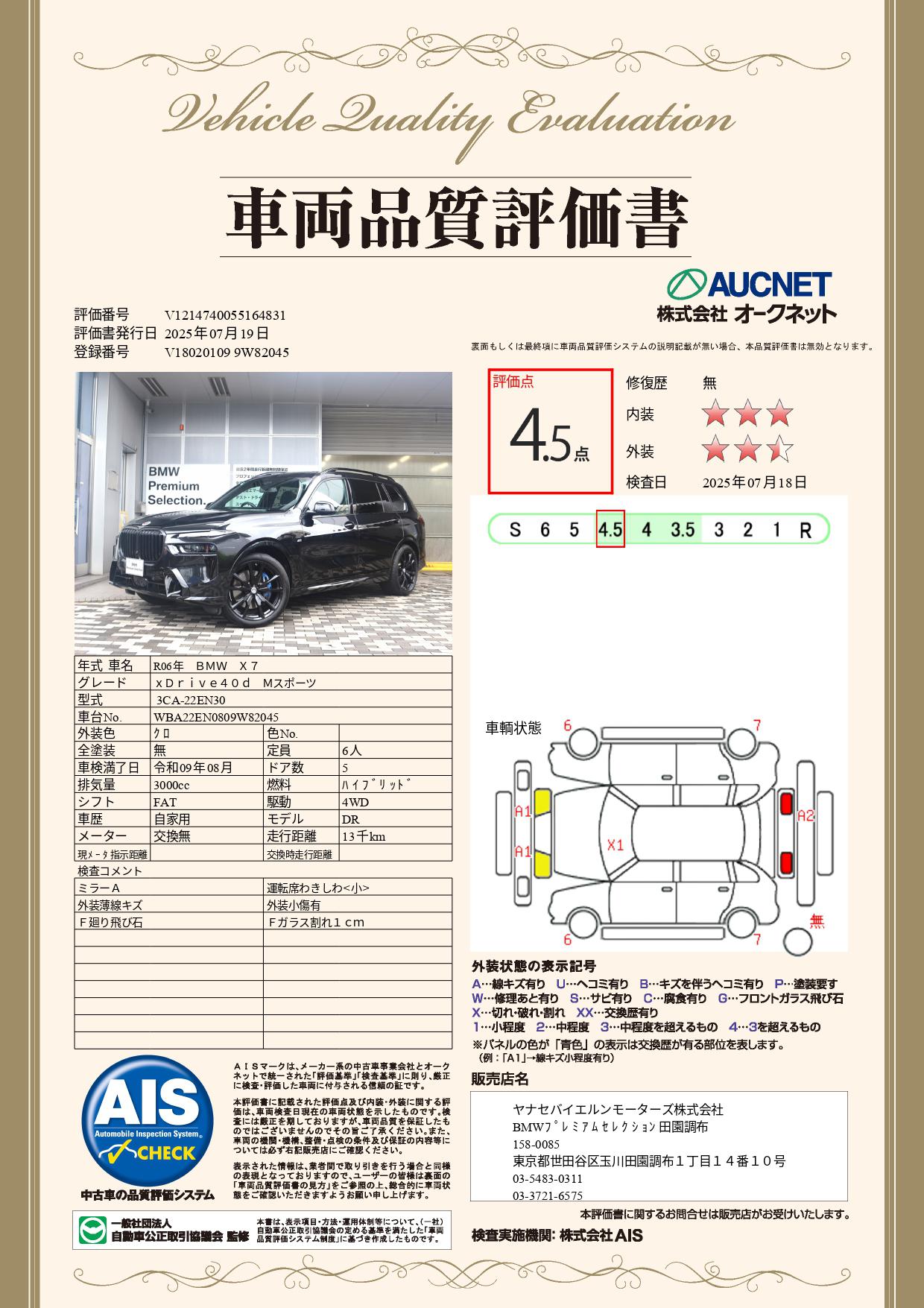 品質評価書