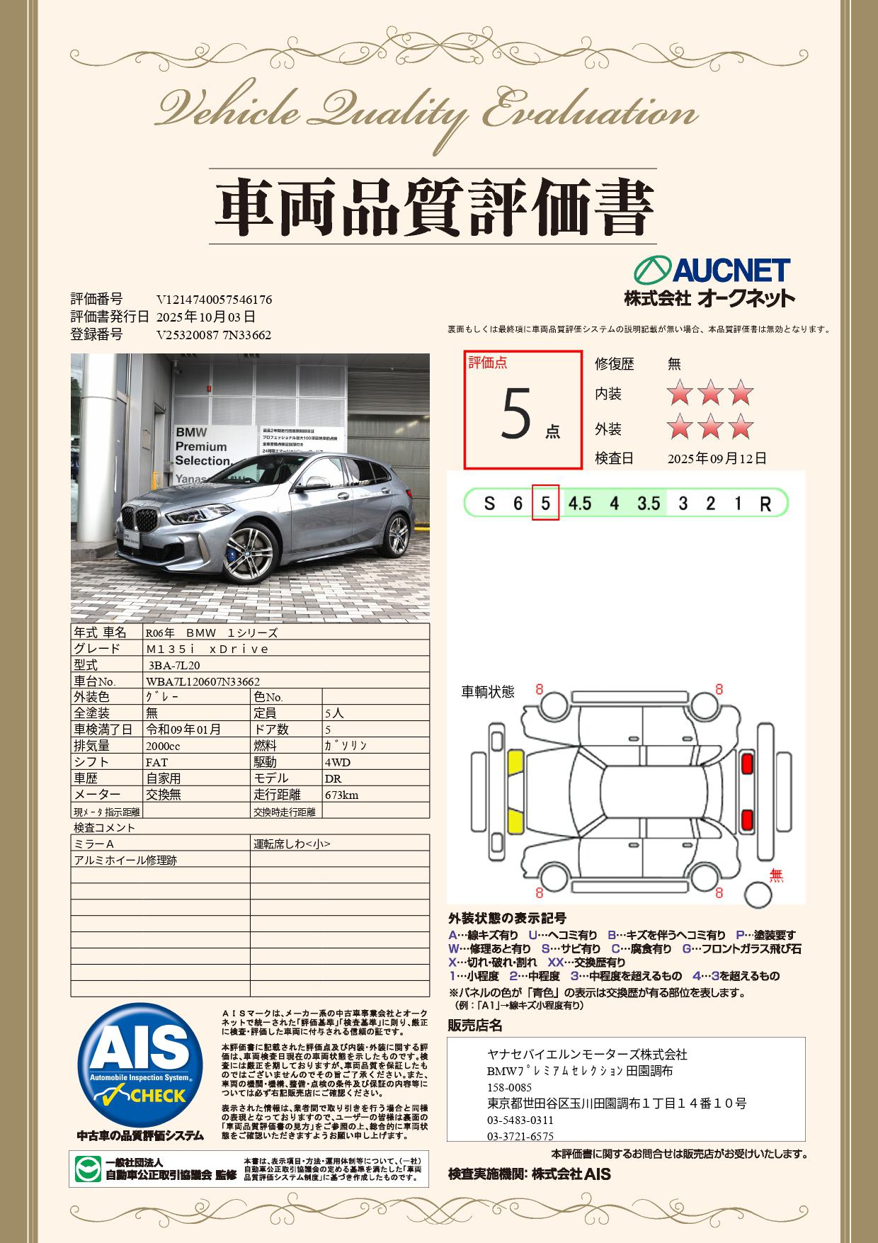 品質評価書