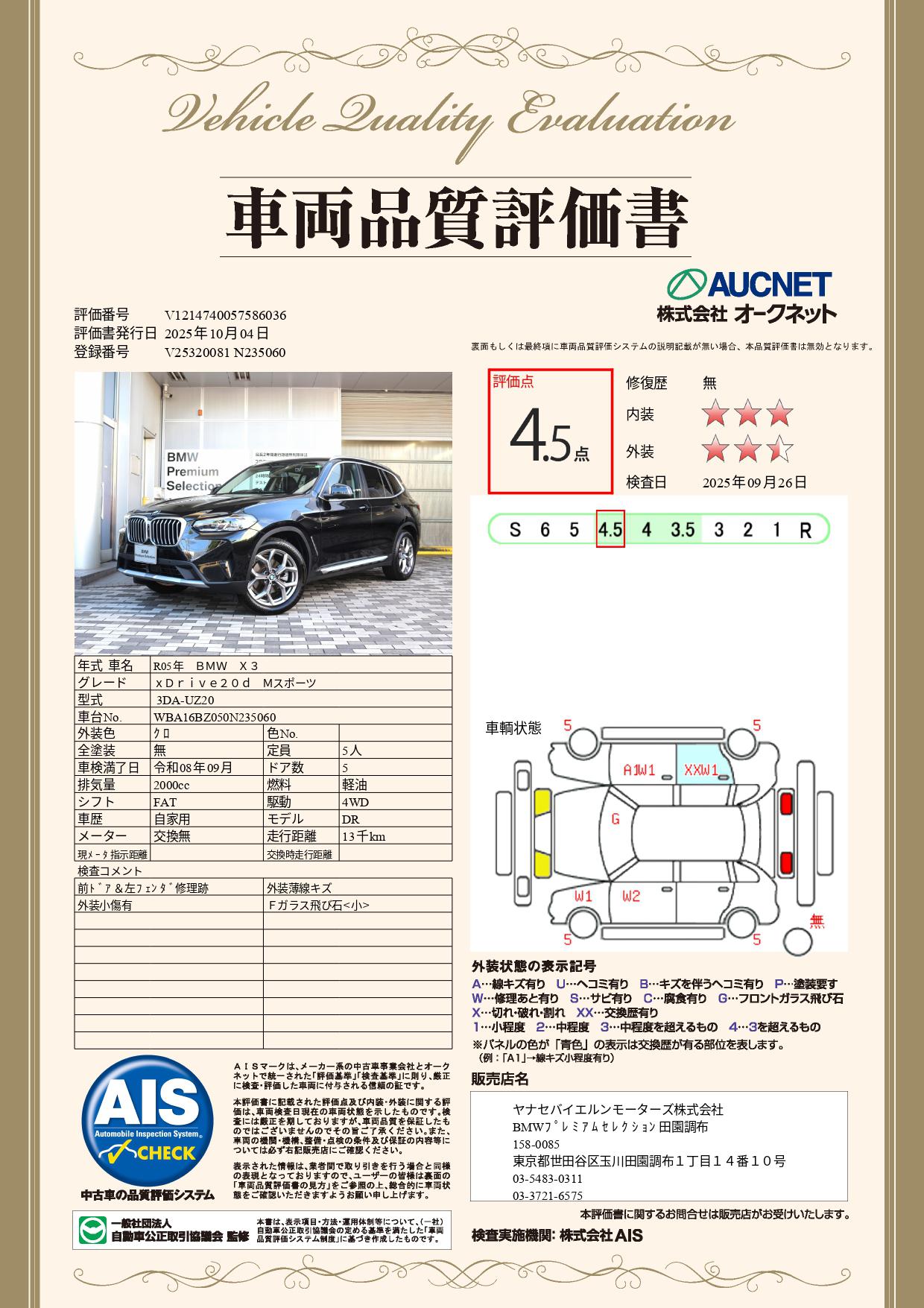 品質評価書