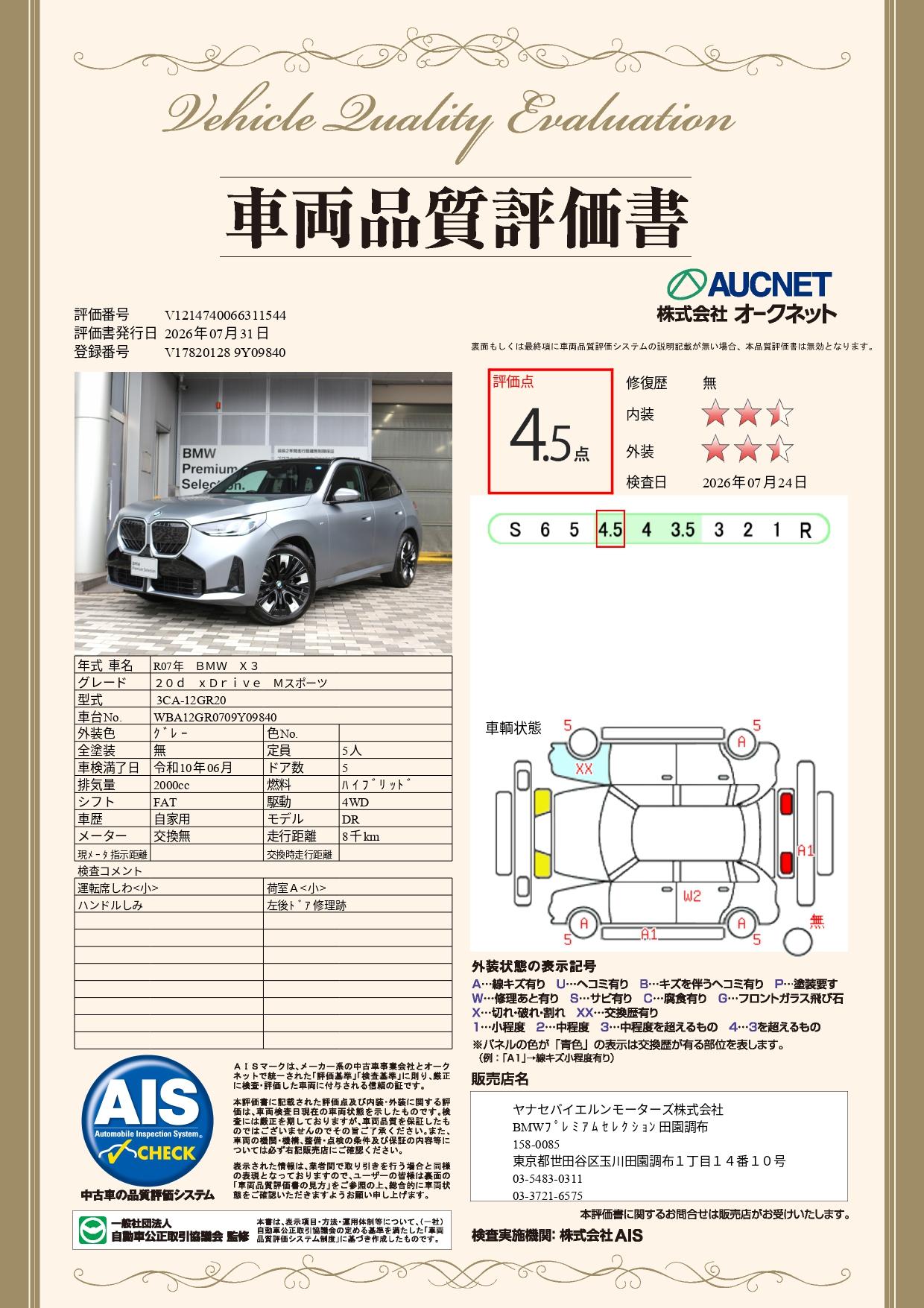 品質評価書