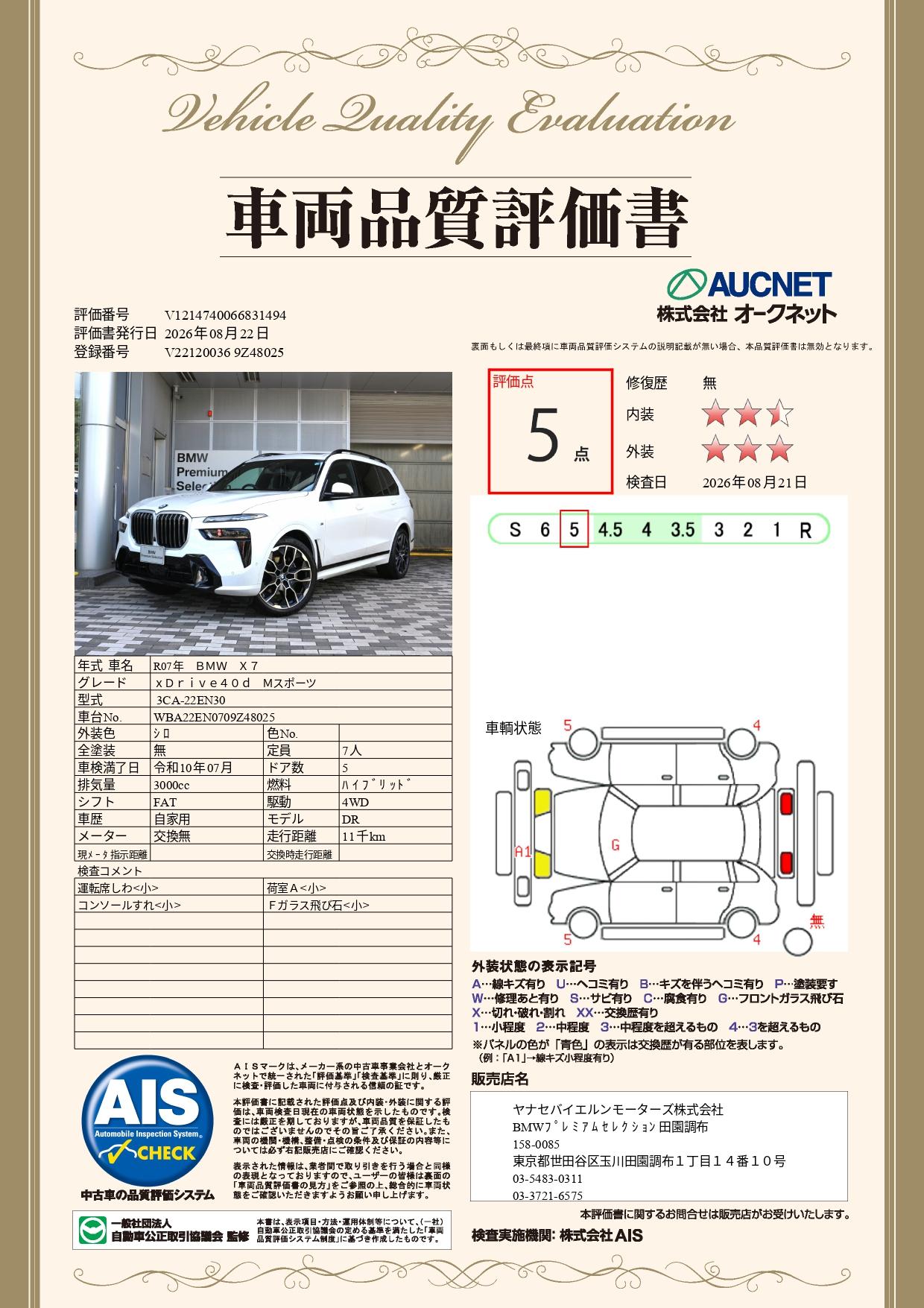 品質評価書