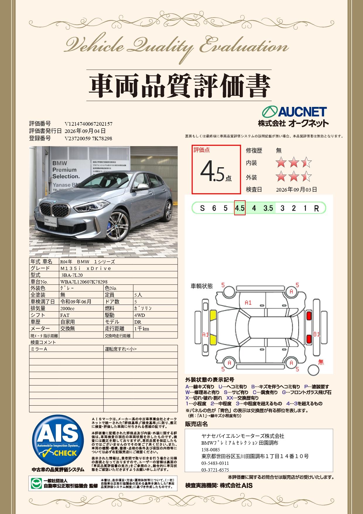 品質評価書