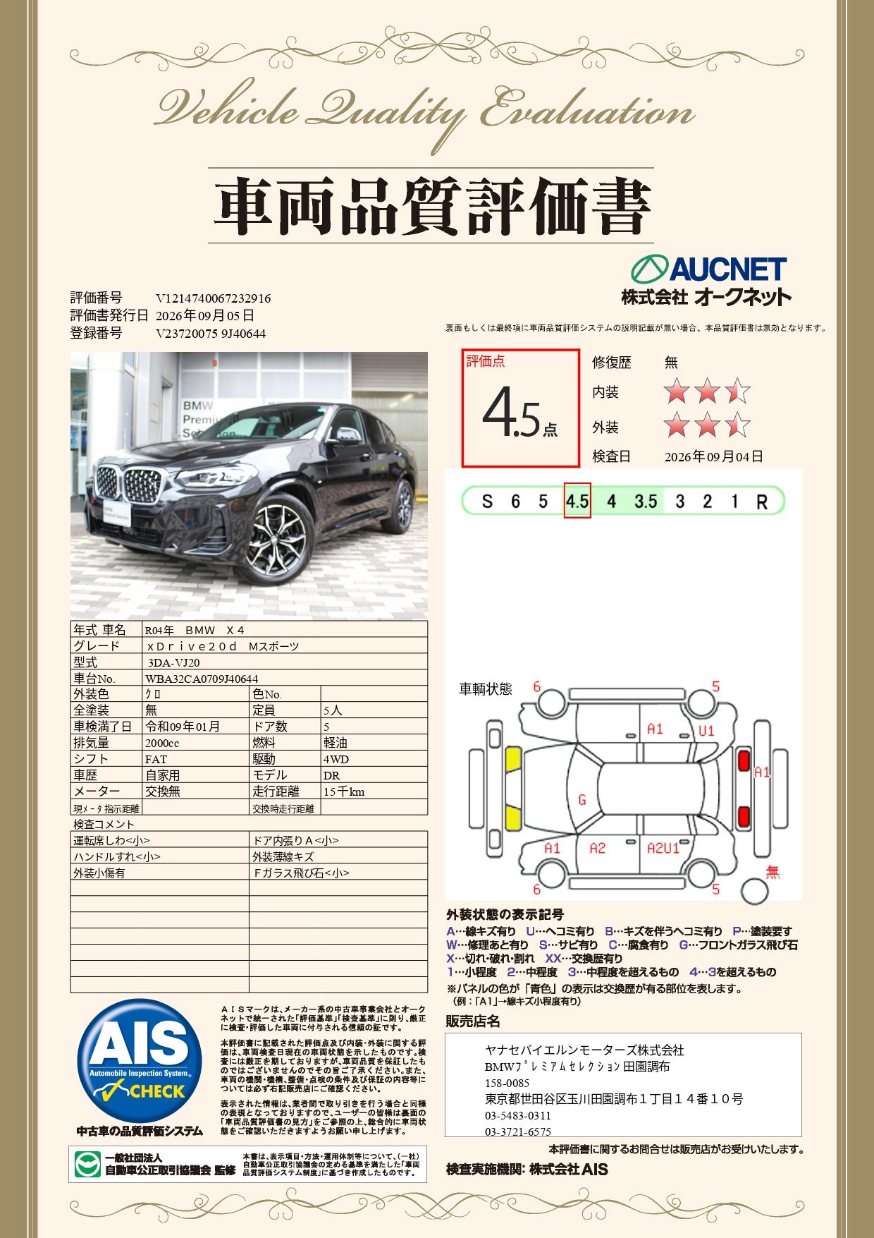 品質評価書