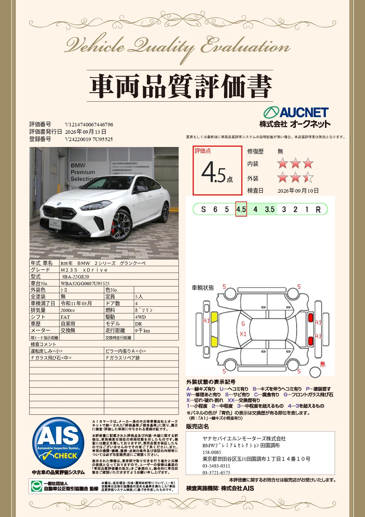 品質評価書