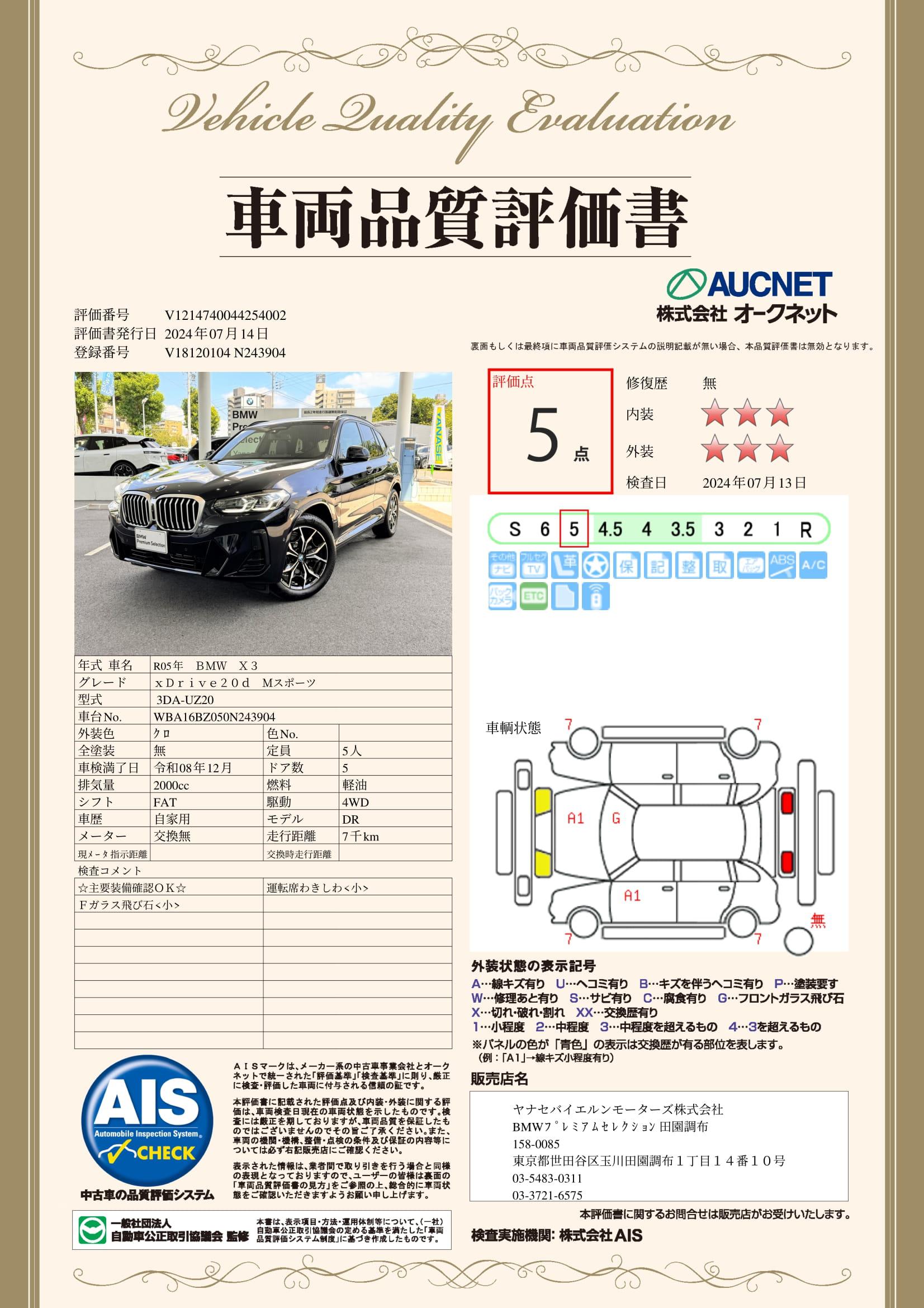 品質評価書