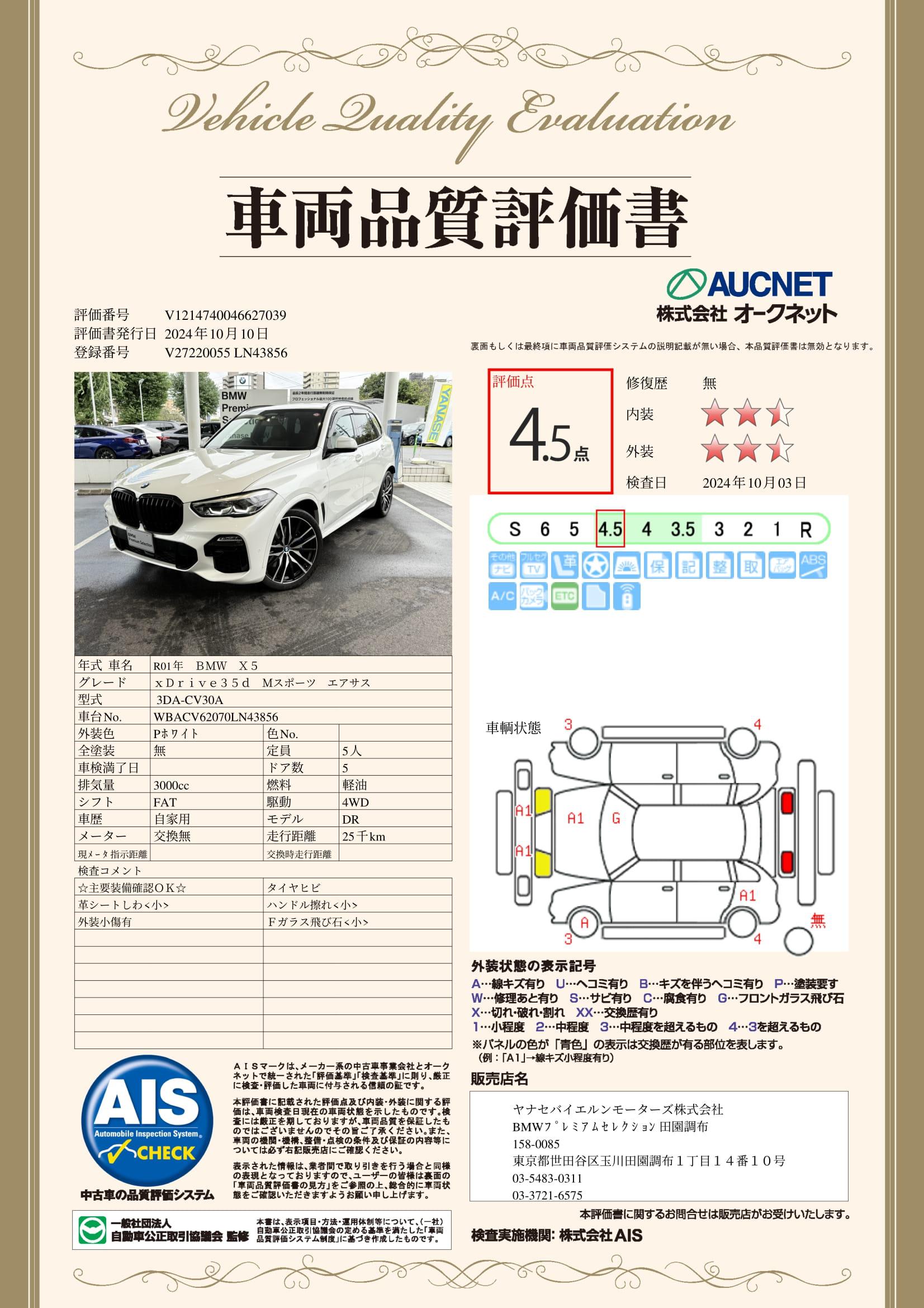 品質評価書