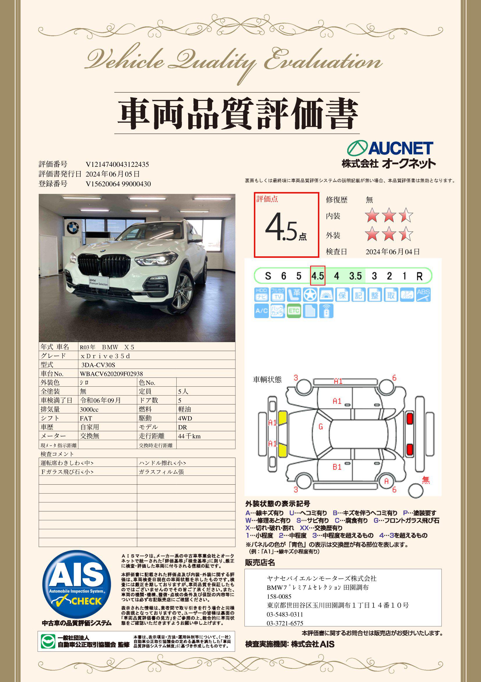 品質評価書