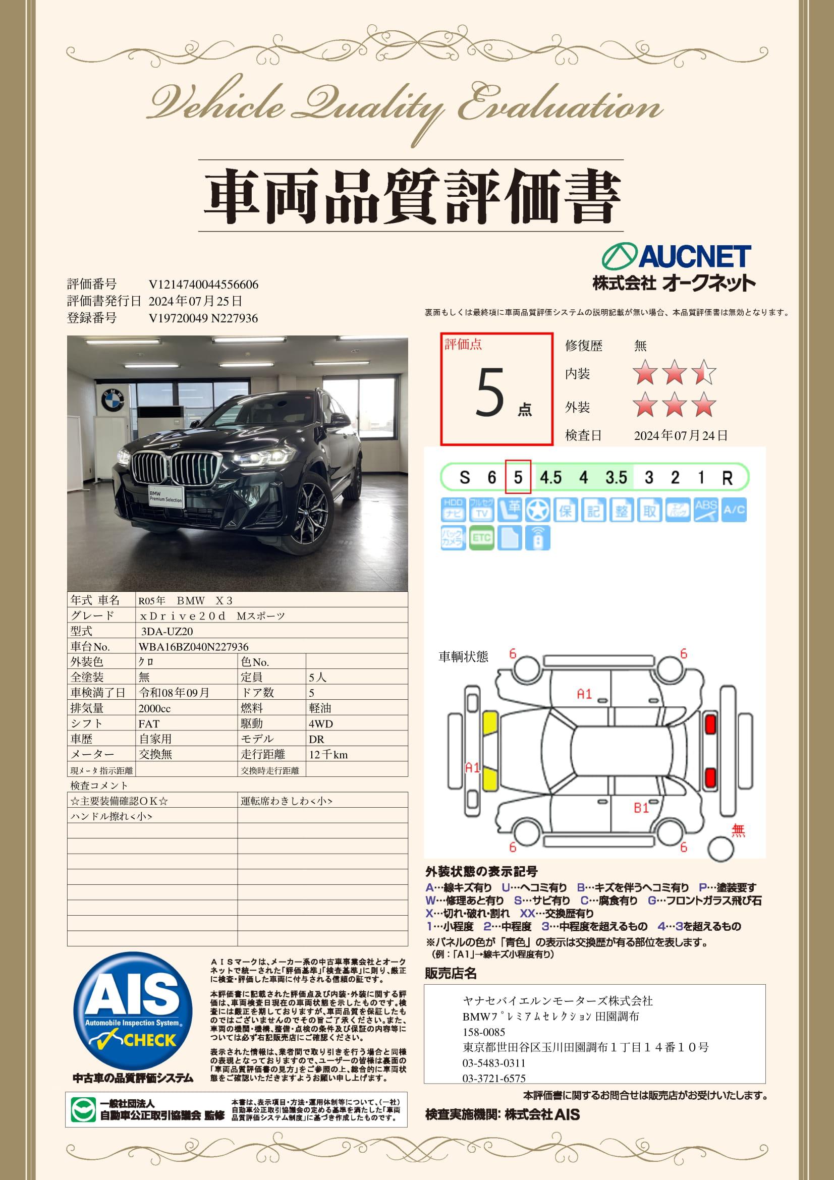 品質評価書