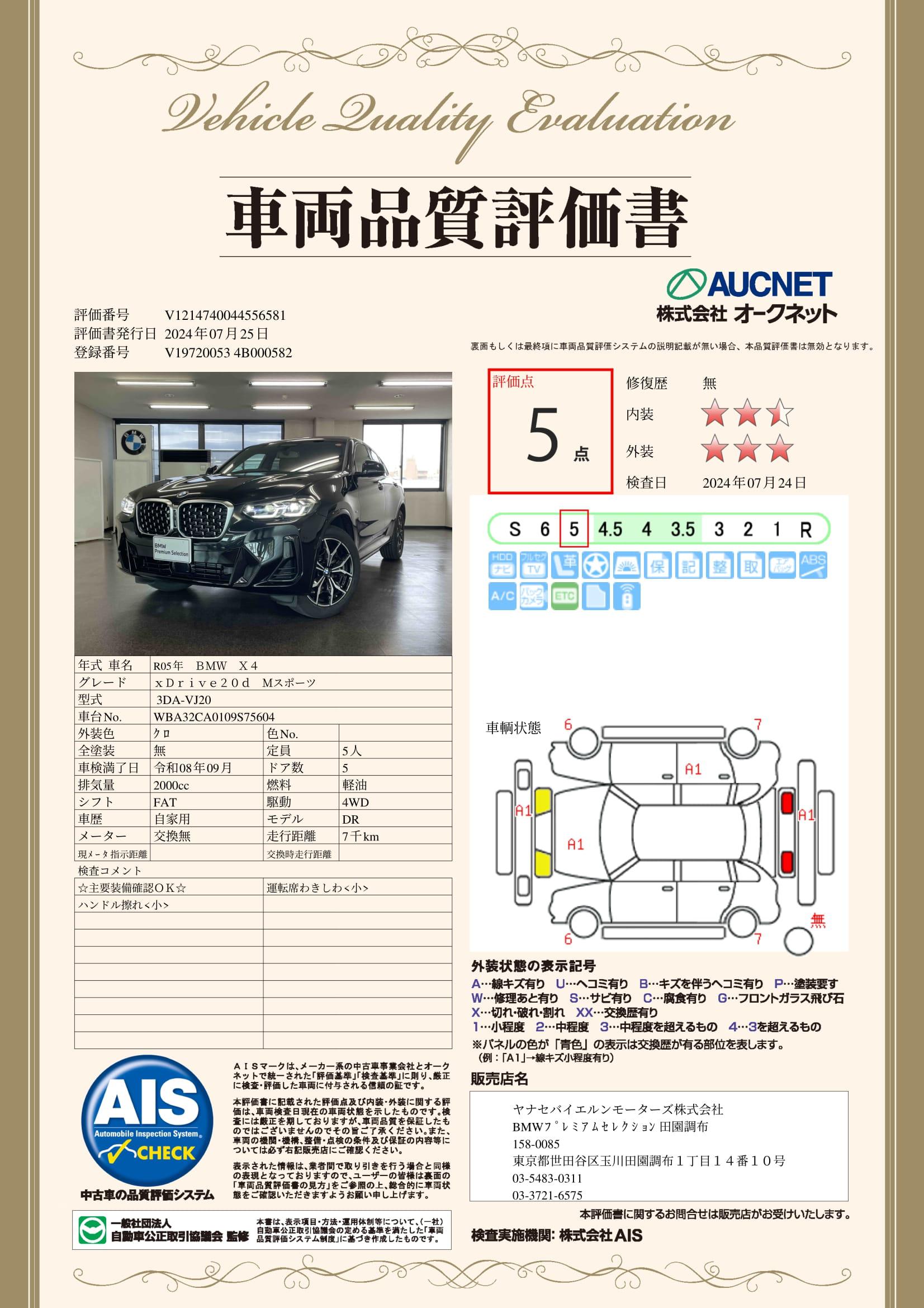 品質評価書