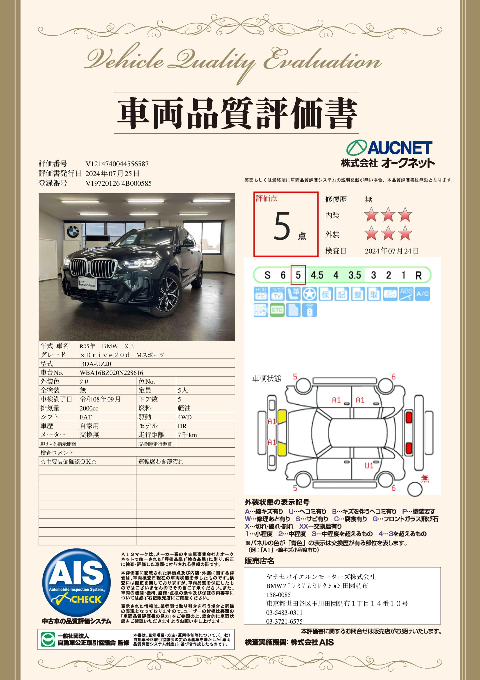 品質評価書