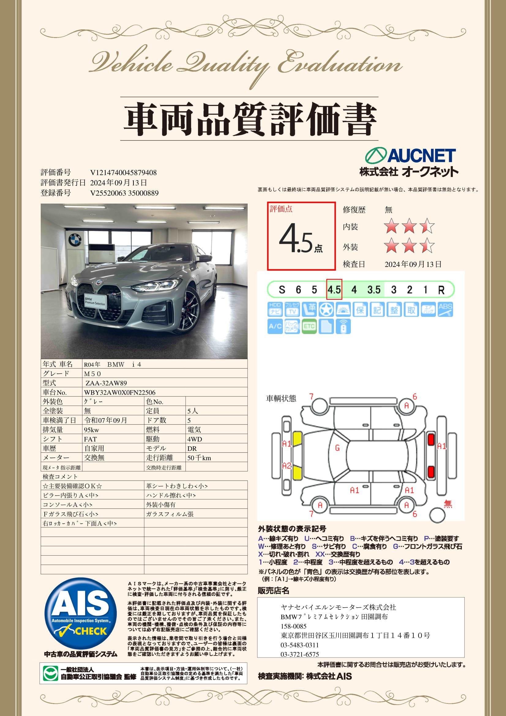 品質評価書