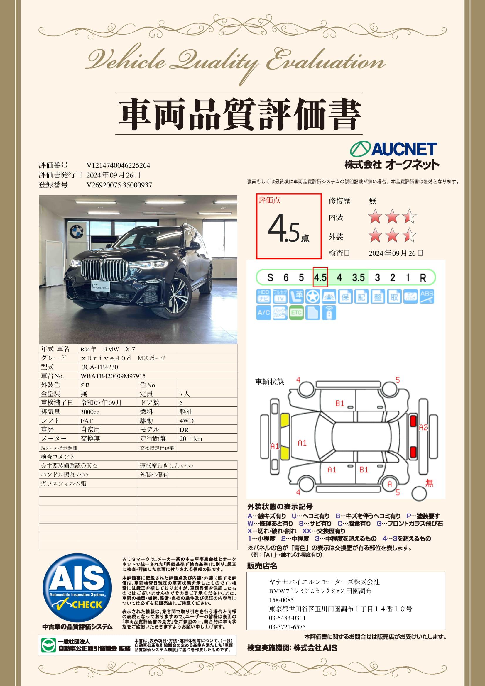 品質評価書