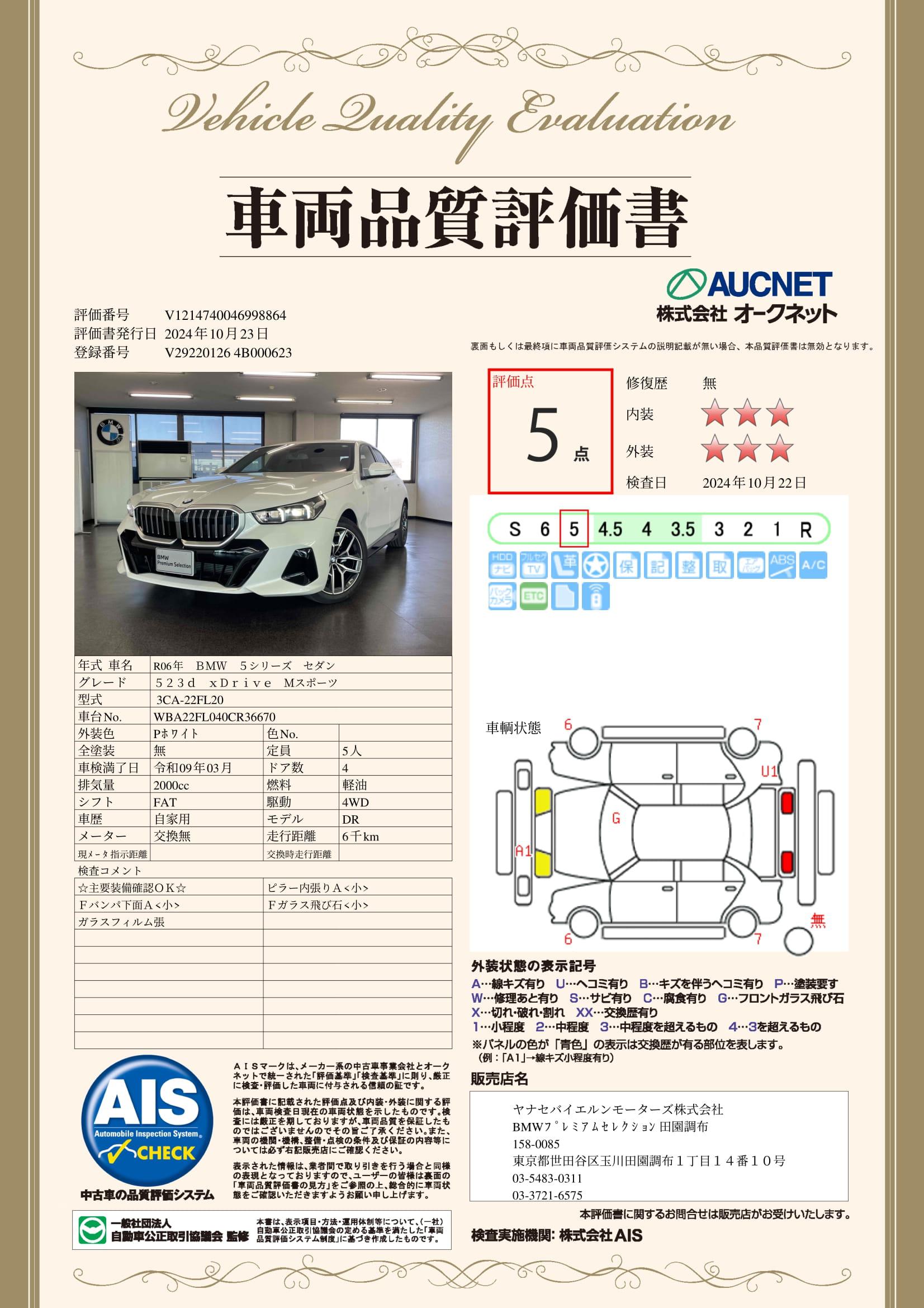 品質評価書