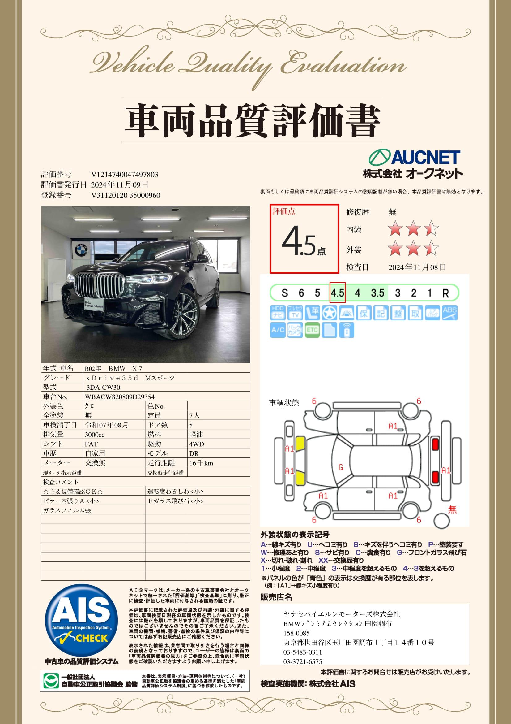 品質評価書