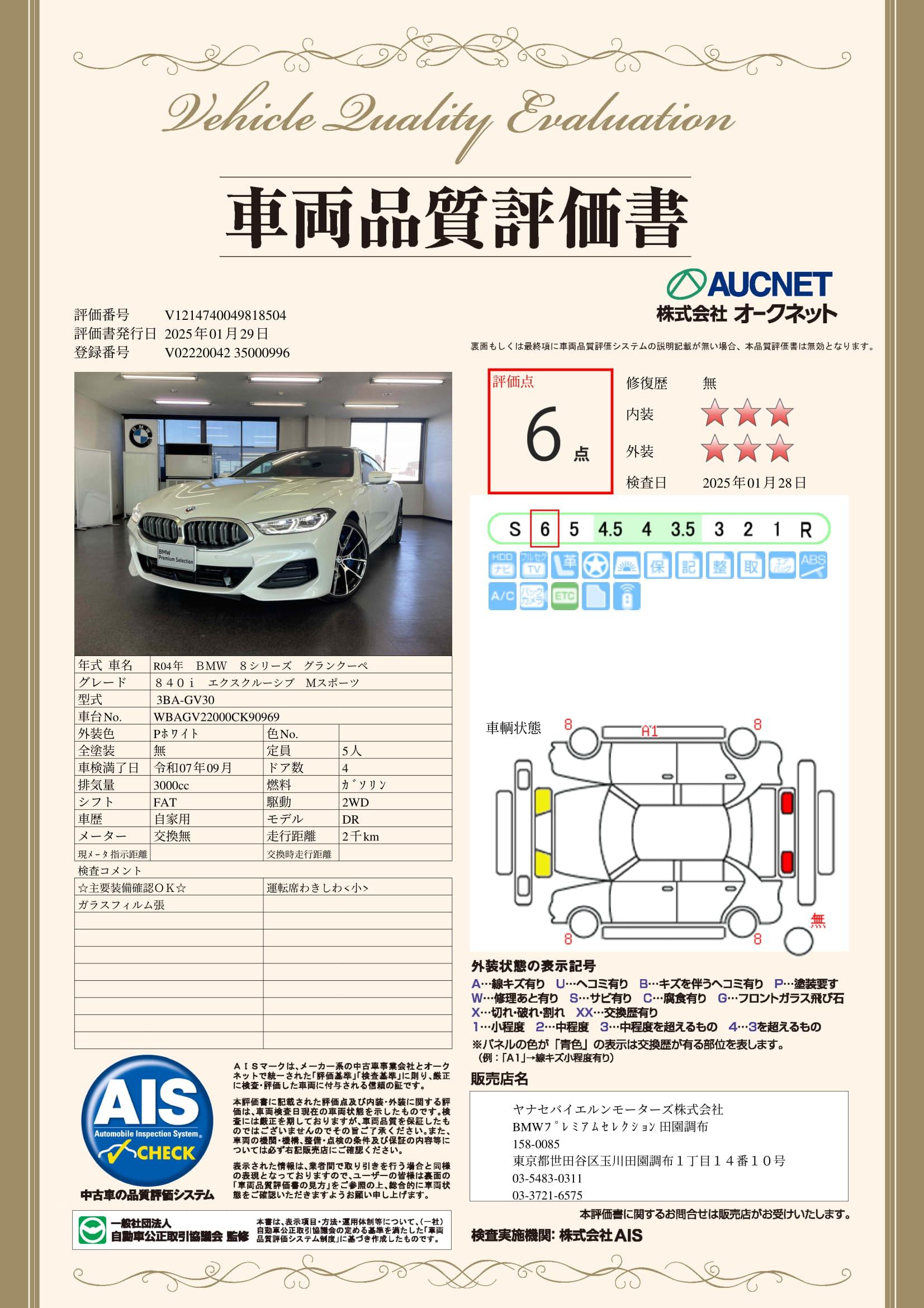 品質評価書