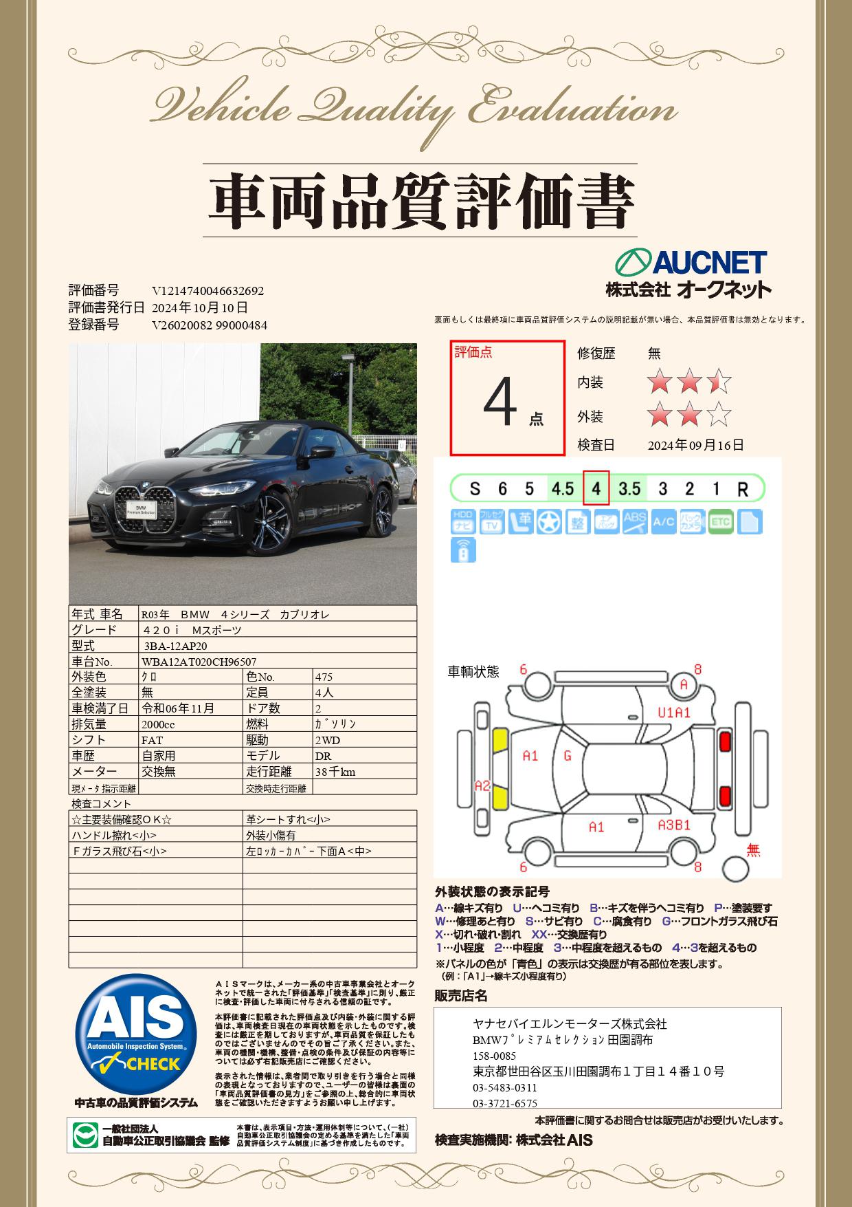 品質評価書