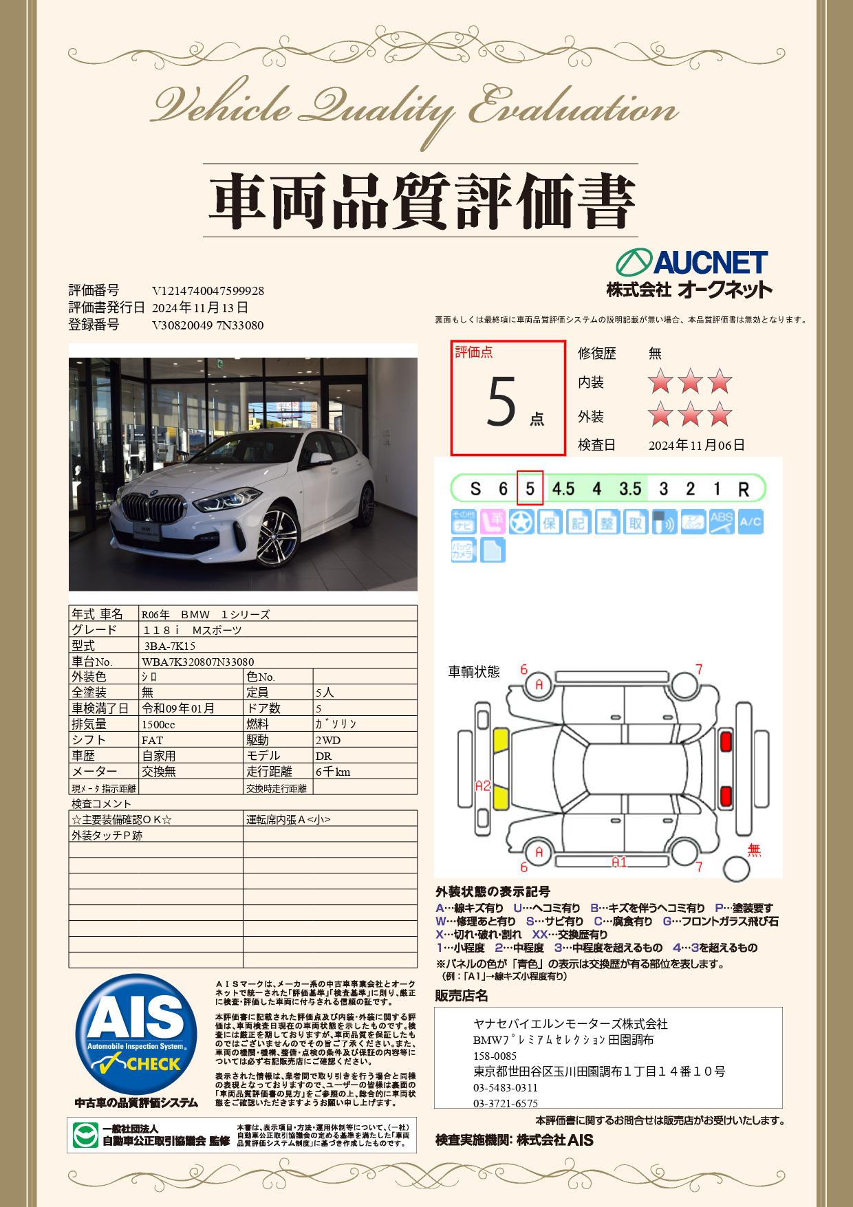 品質評価書