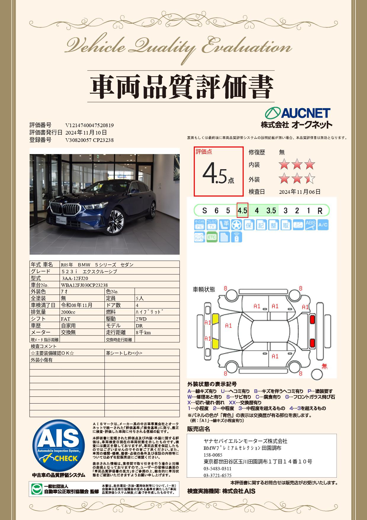 品質評価書