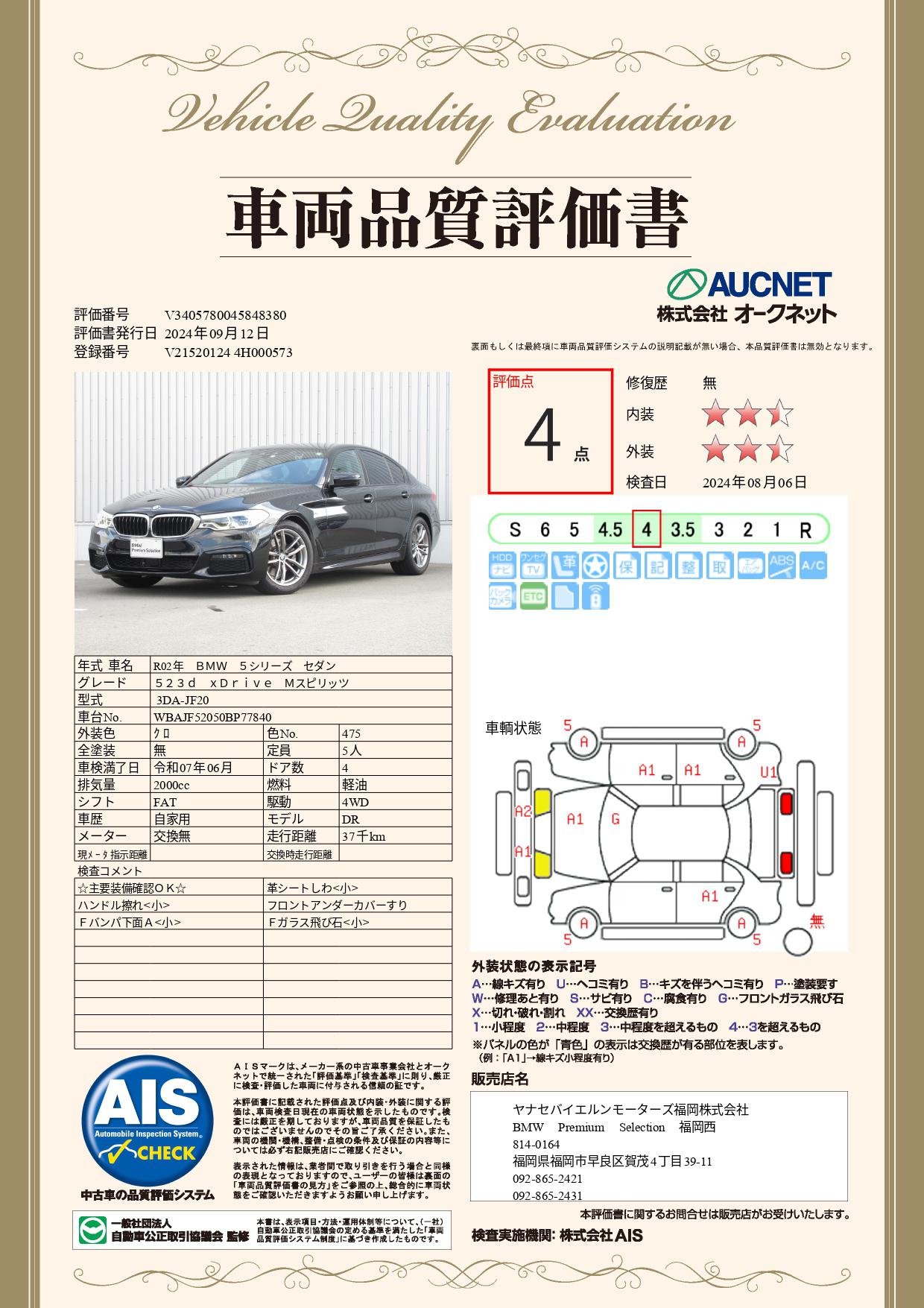 品質評価書