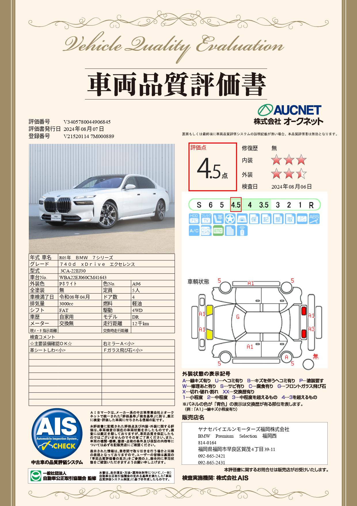 品質評価書