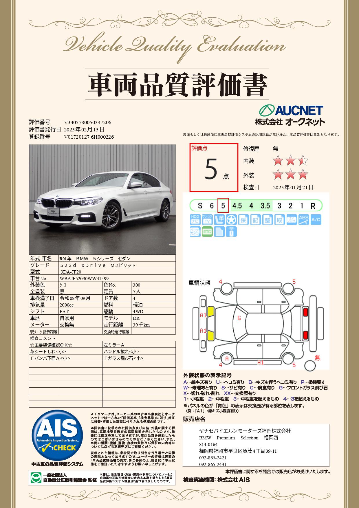 品質評価書